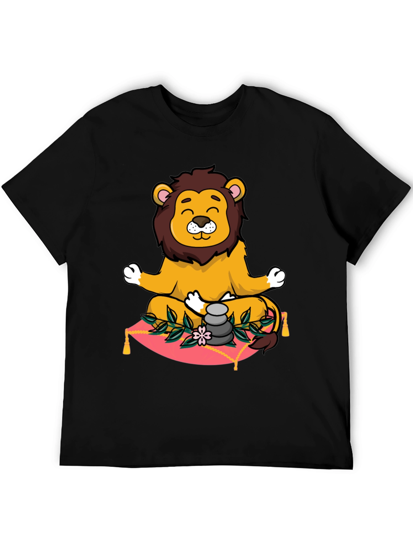 Zen Lion Meditation Graphic Tee