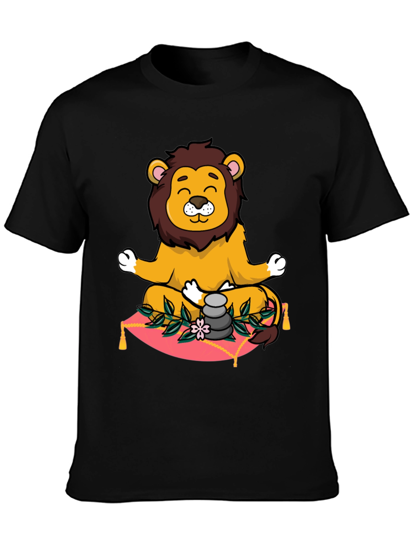 Zen Lion Meditation Graphic Tee