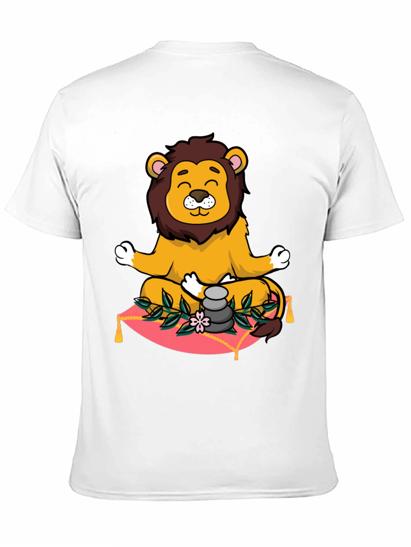 Zen Lion Meditation Graphic Tee