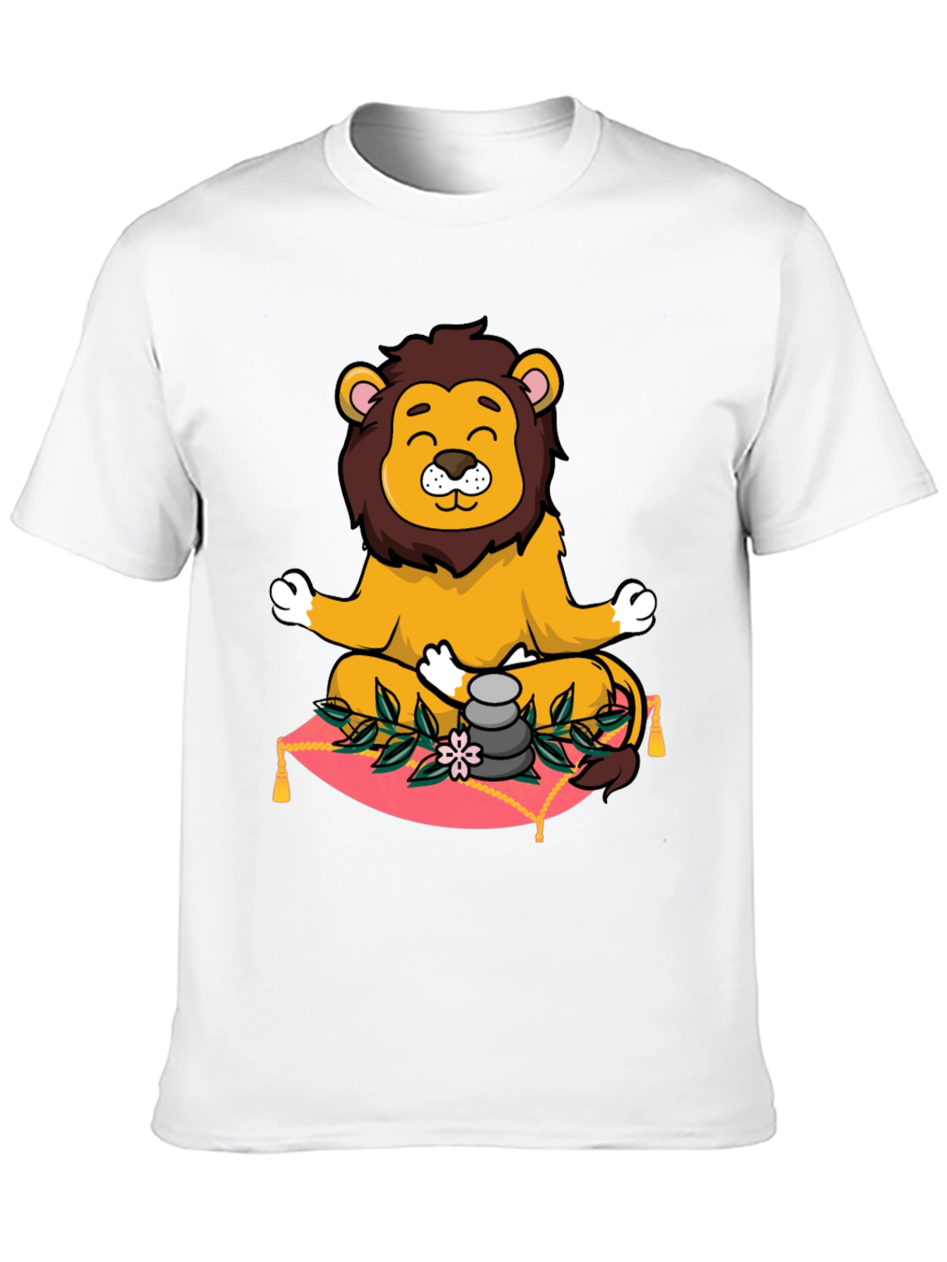 Zen Lion Meditation Graphic Tee