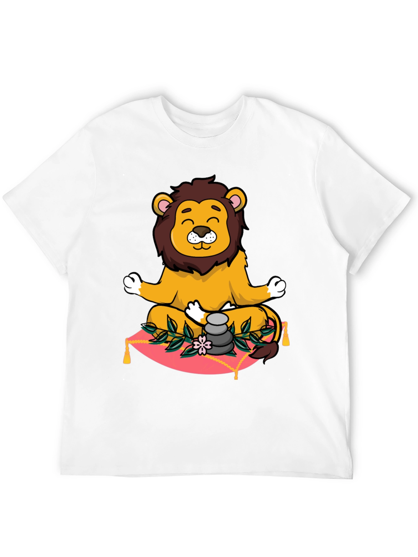 Zen Lion Meditation Graphic Tee