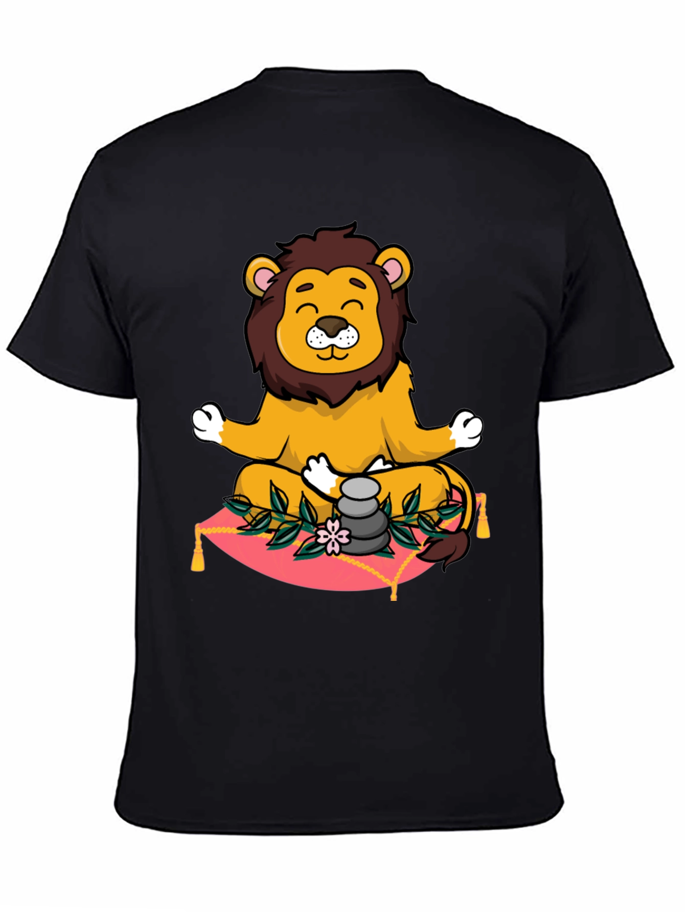 Zen Lion Meditation Graphic Tee