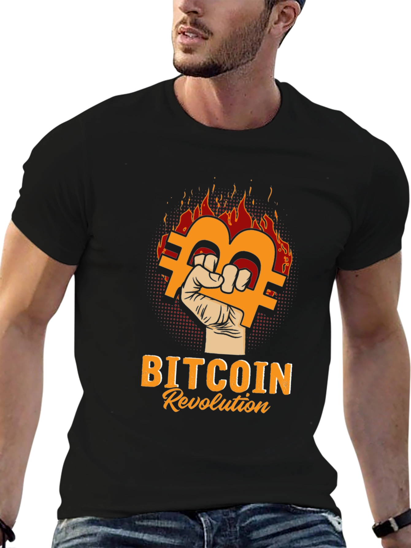Bitcoin Revolution Graphic Tee - Crypto Apparel
