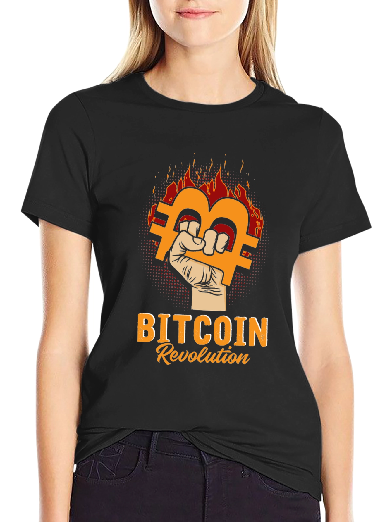 Bitcoin Revolution Graphic Tee - Crypto Apparel