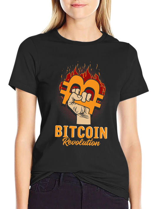 Bitcoin Revolution Graphic Tee - Crypto Apparel