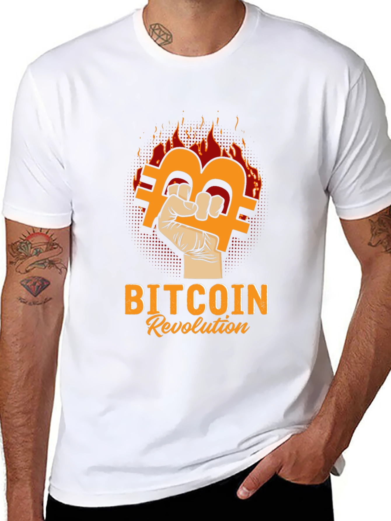 Bitcoin Revolution Graphic Tee - Crypto Apparel