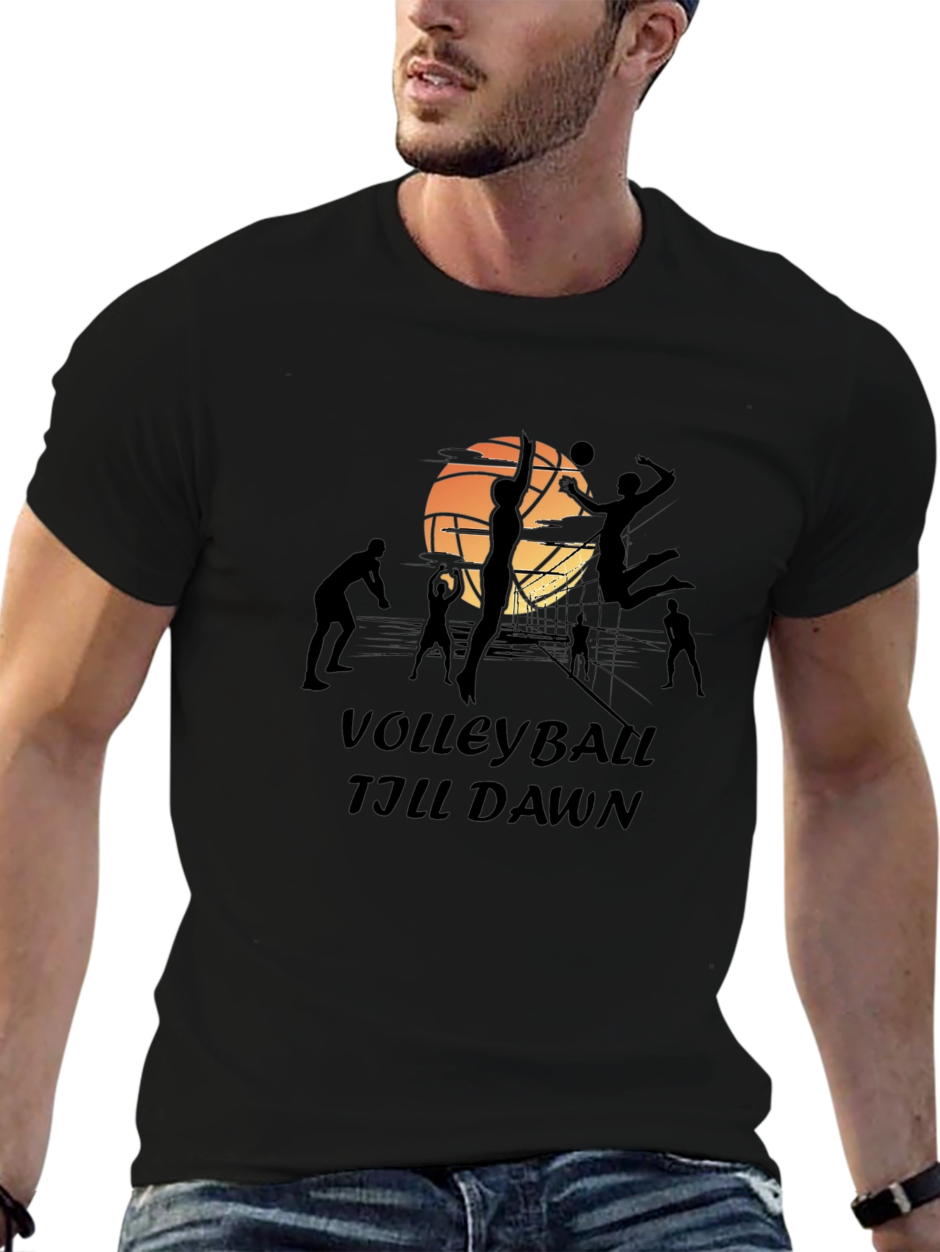 Volleyball Till Dawn Graphic Tee