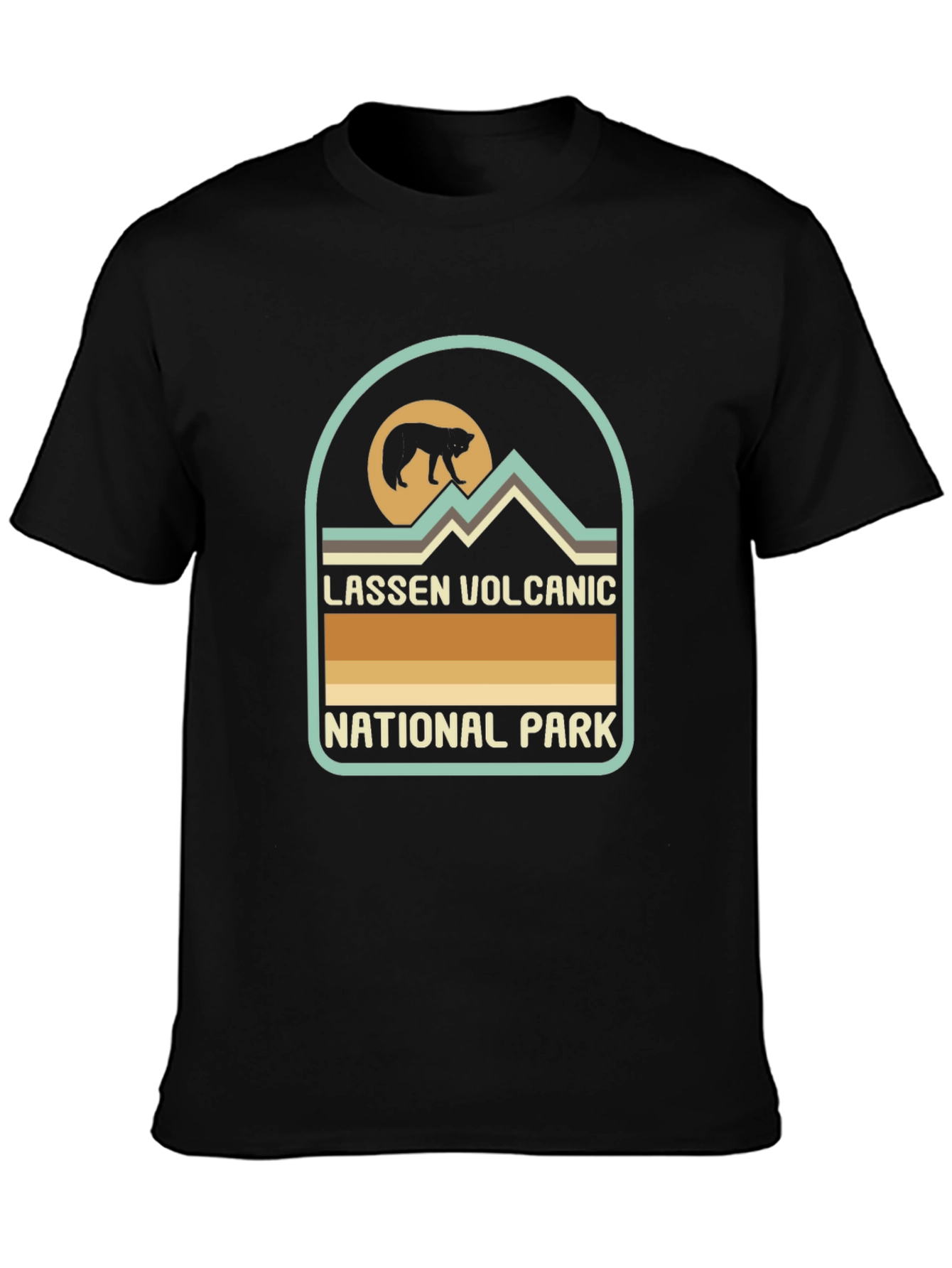 Lassen Volcanic National Park Black T-Shirt