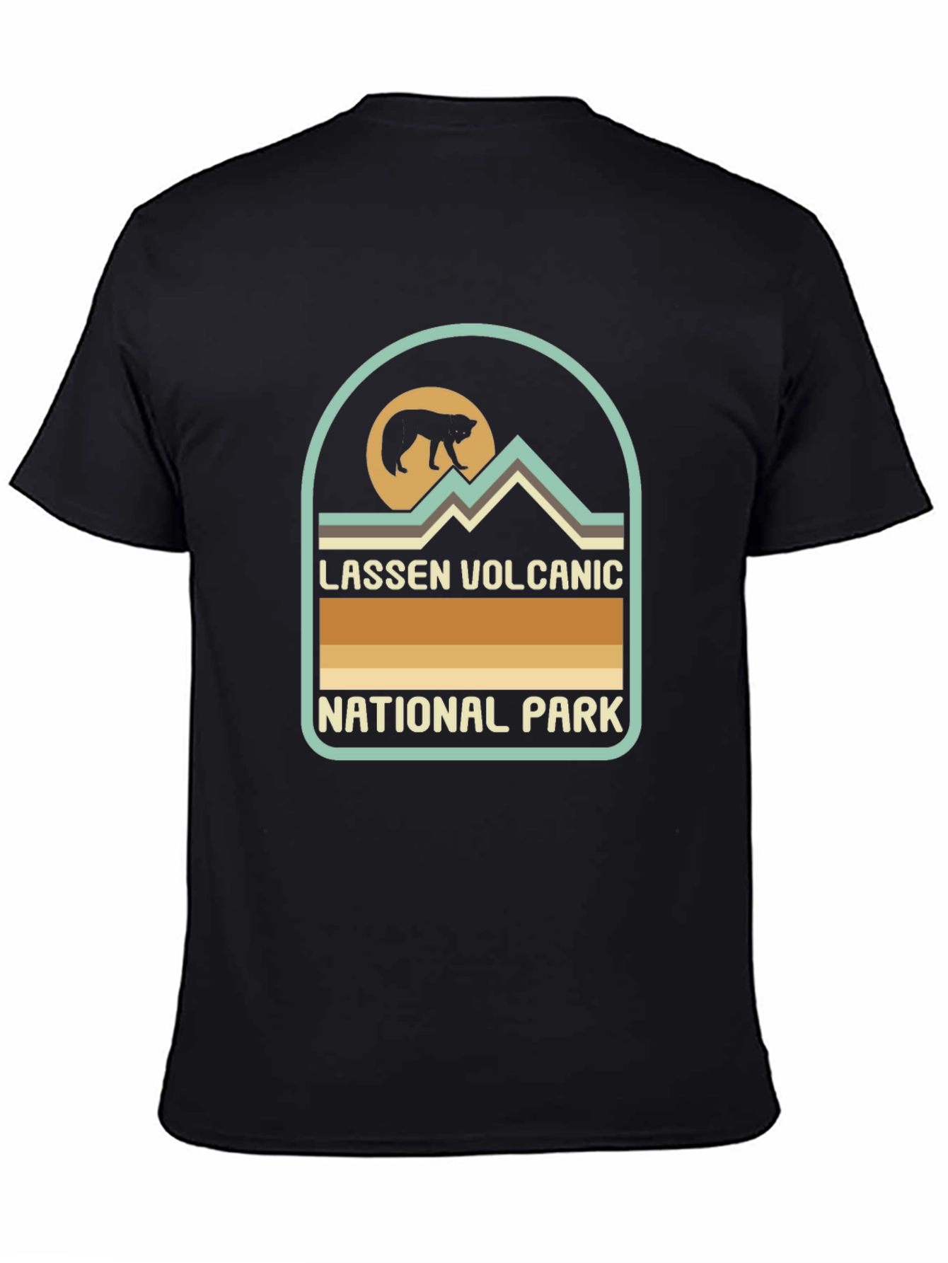 Lassen Volcanic National Park Black T-Shirt