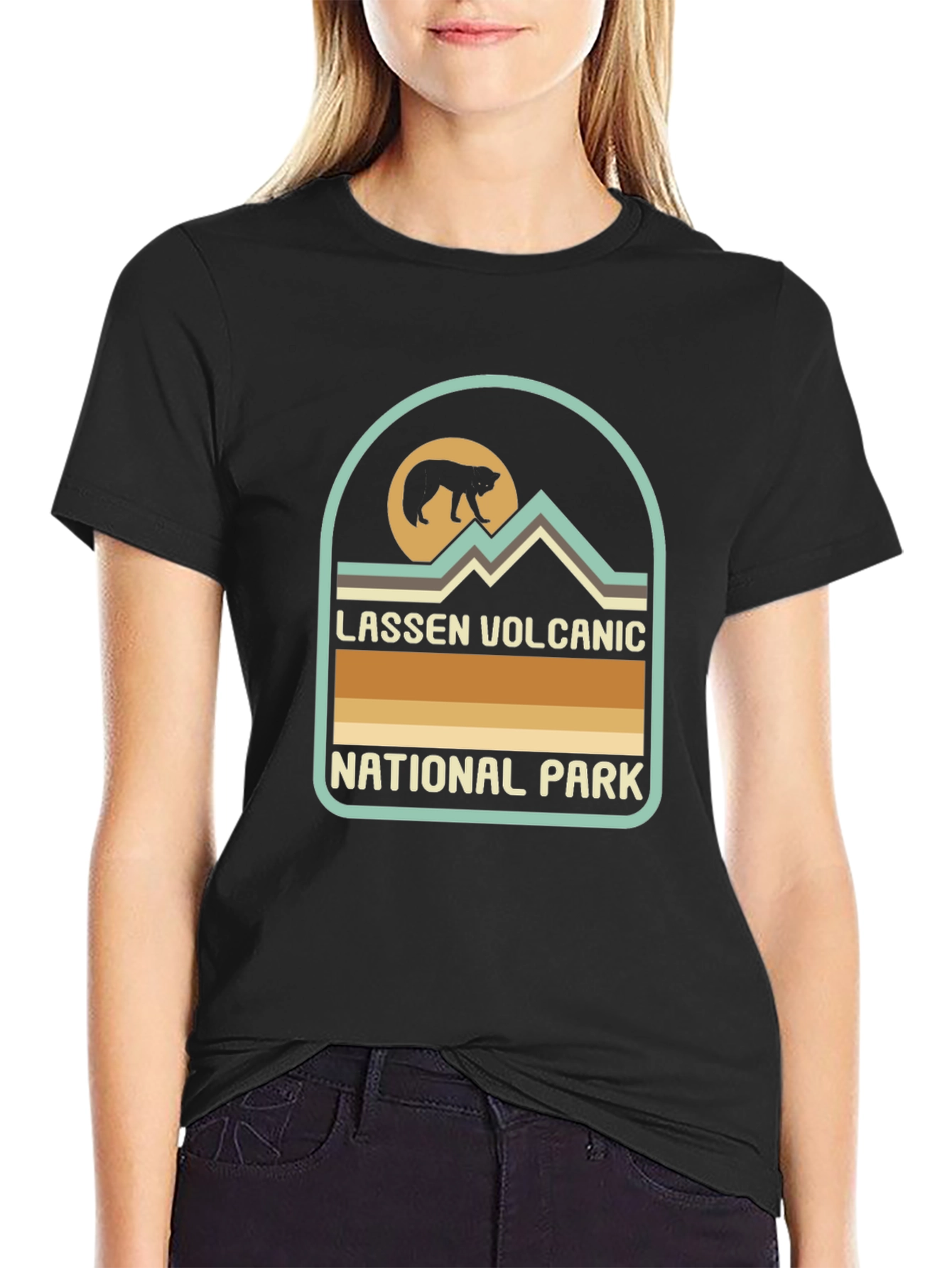 Lassen Volcanic National Park Black T-Shirt
