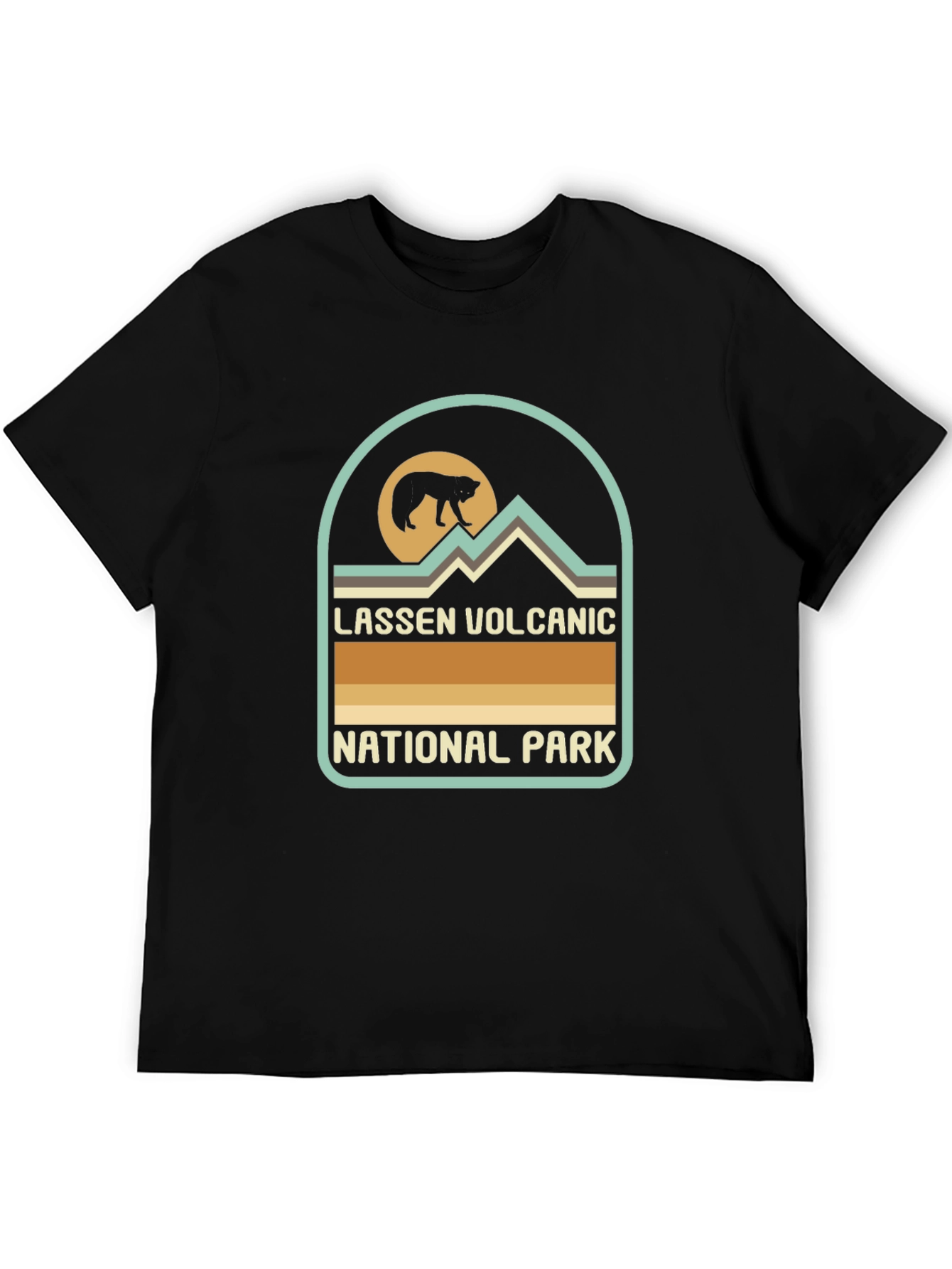 Lassen Volcanic National Park Black T-Shirt