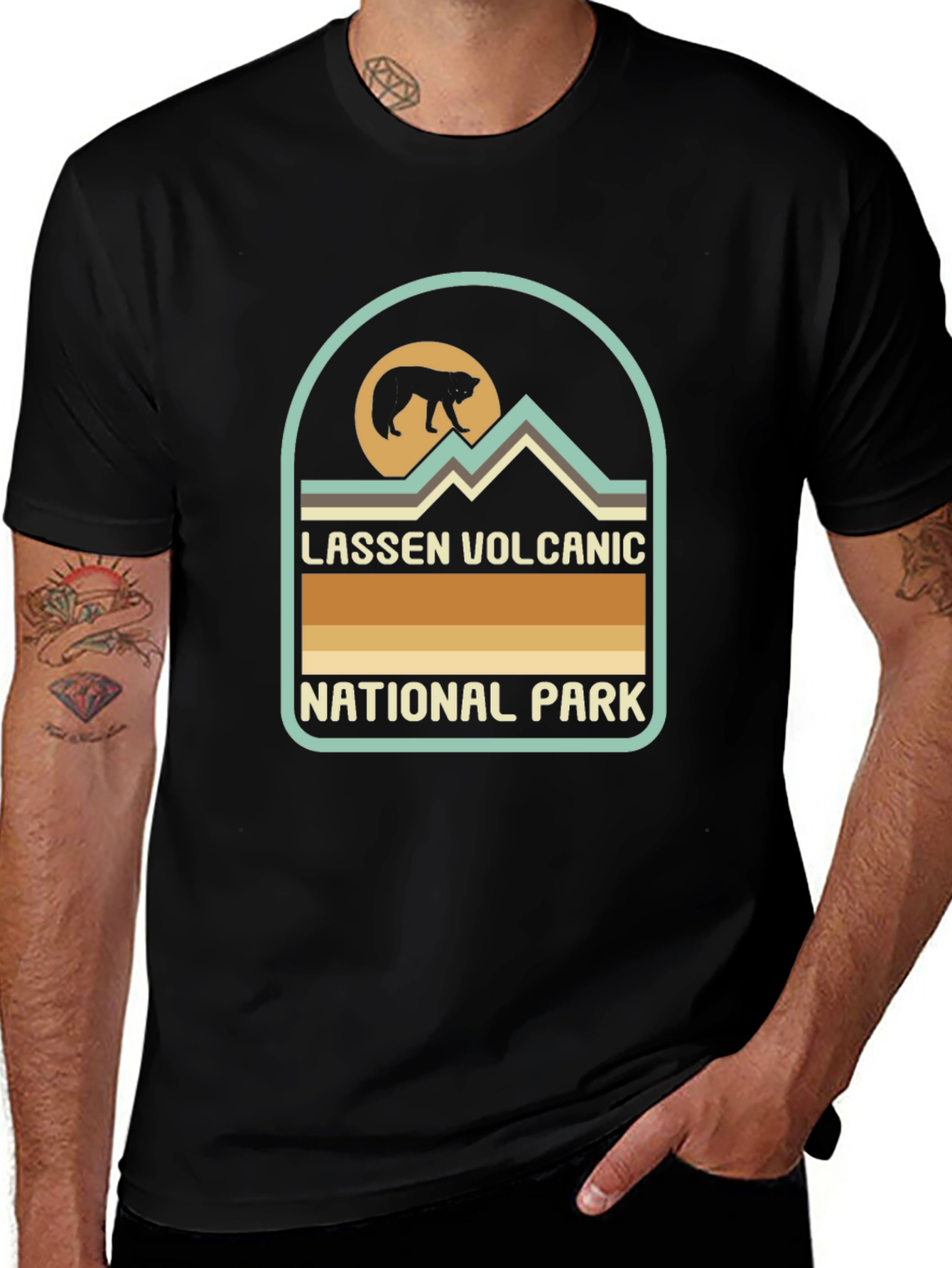 Lassen Volcanic National Park Black T-Shirt