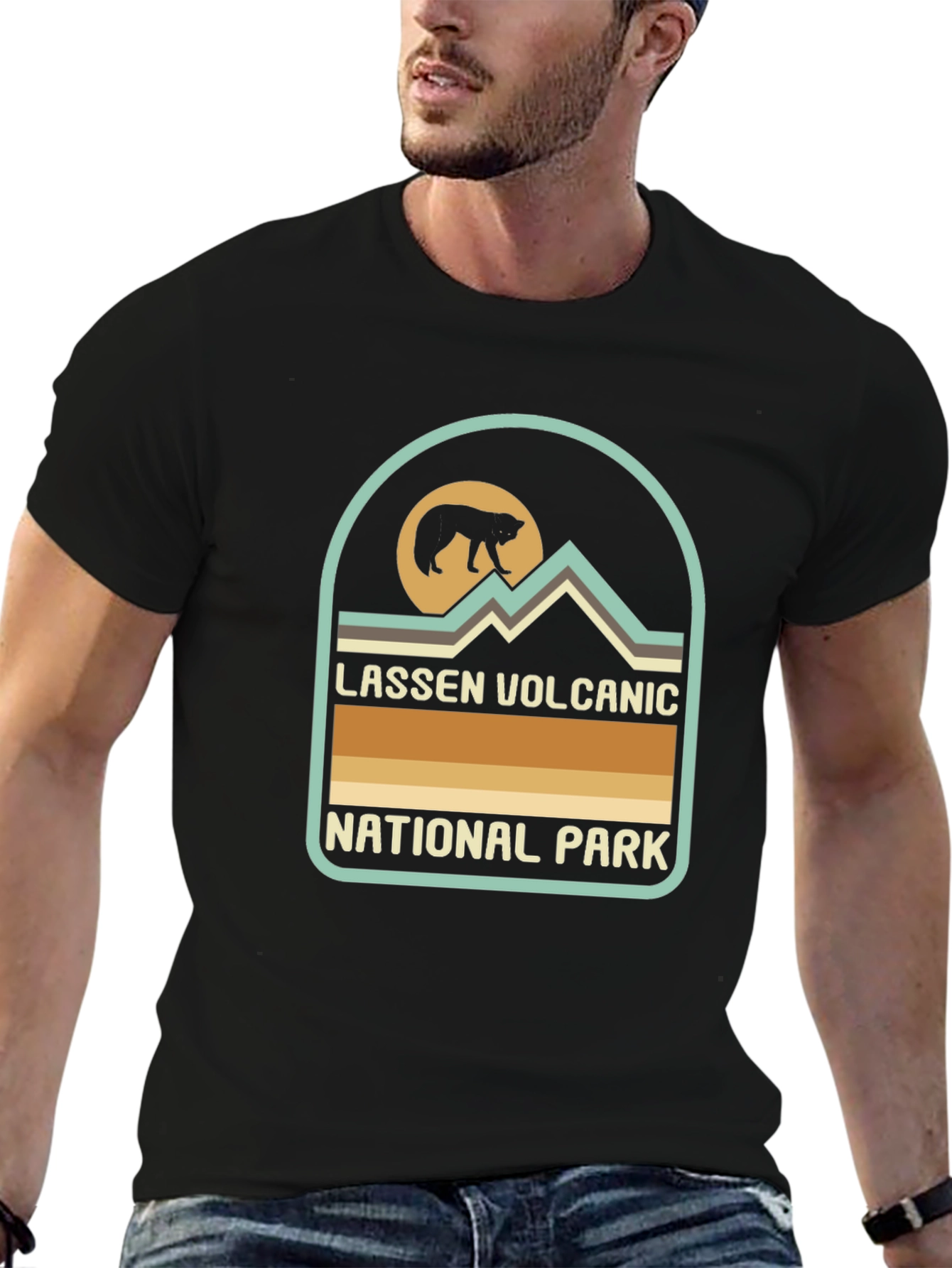 Lassen Volcanic National Park Black T-Shirt