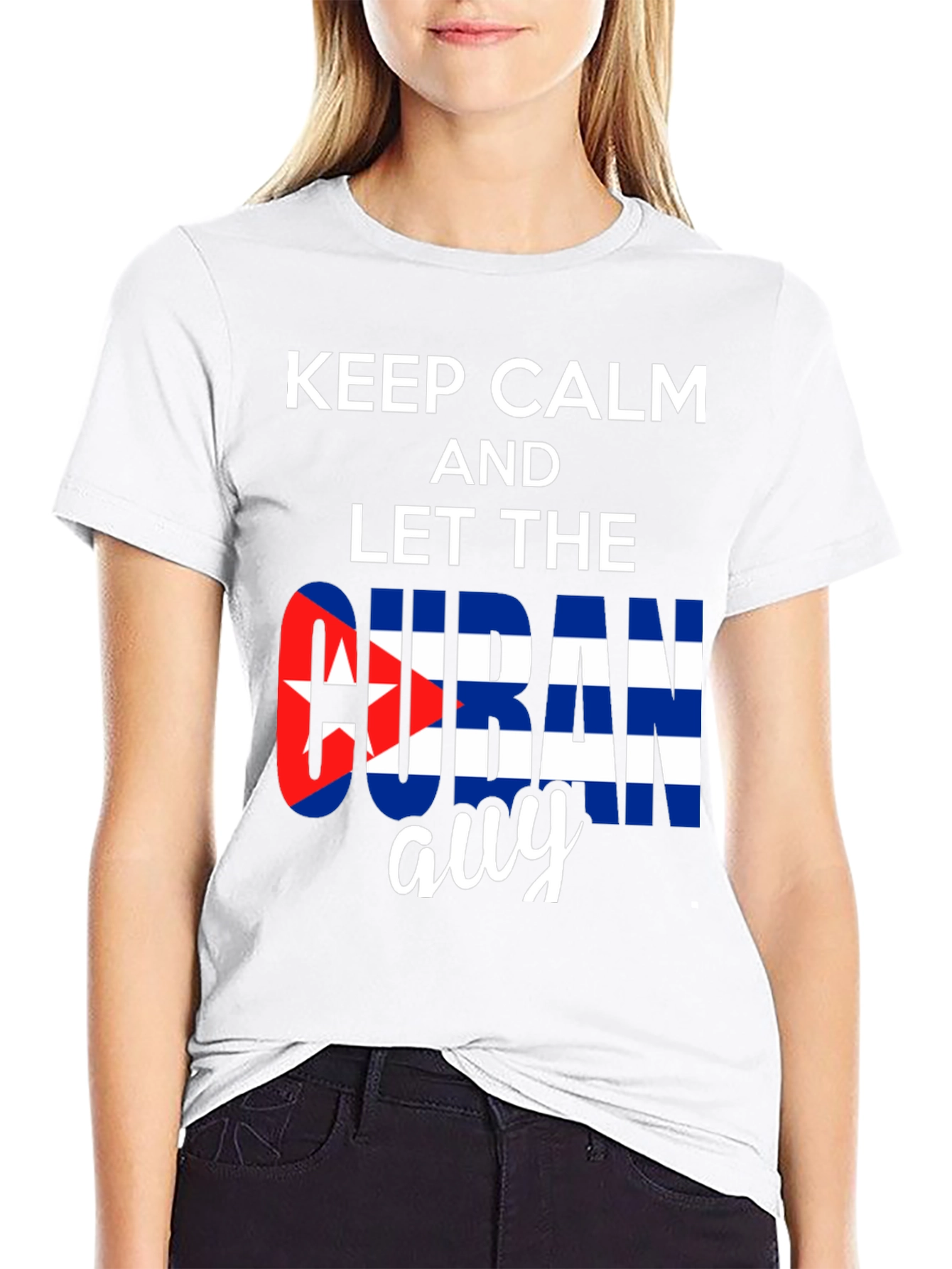 Keep Calm Cuban Guy T-Shirt - Stylish Patriotic Tee