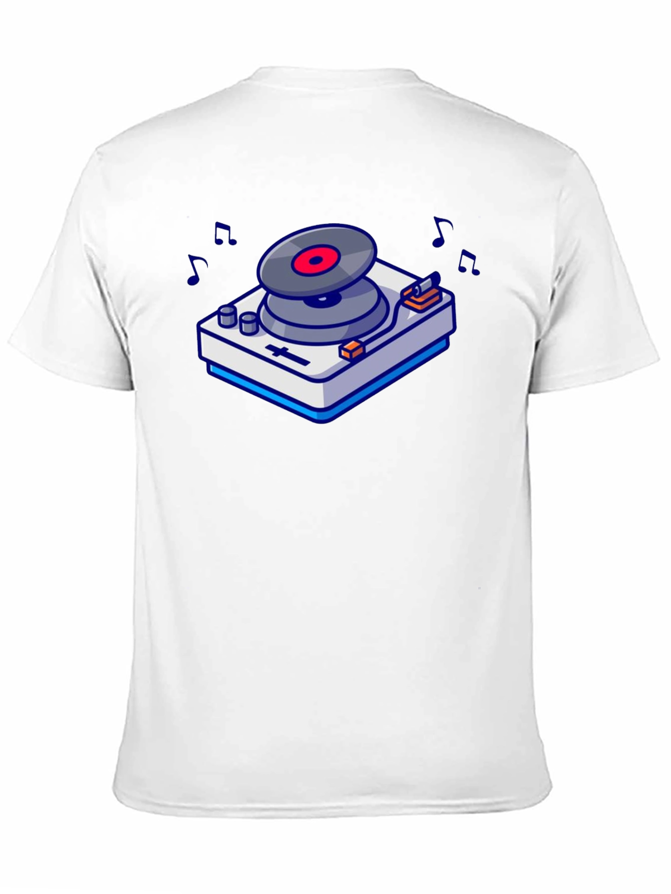 Retro Turntable Graphic T-Shirt - Music Lovers Tee