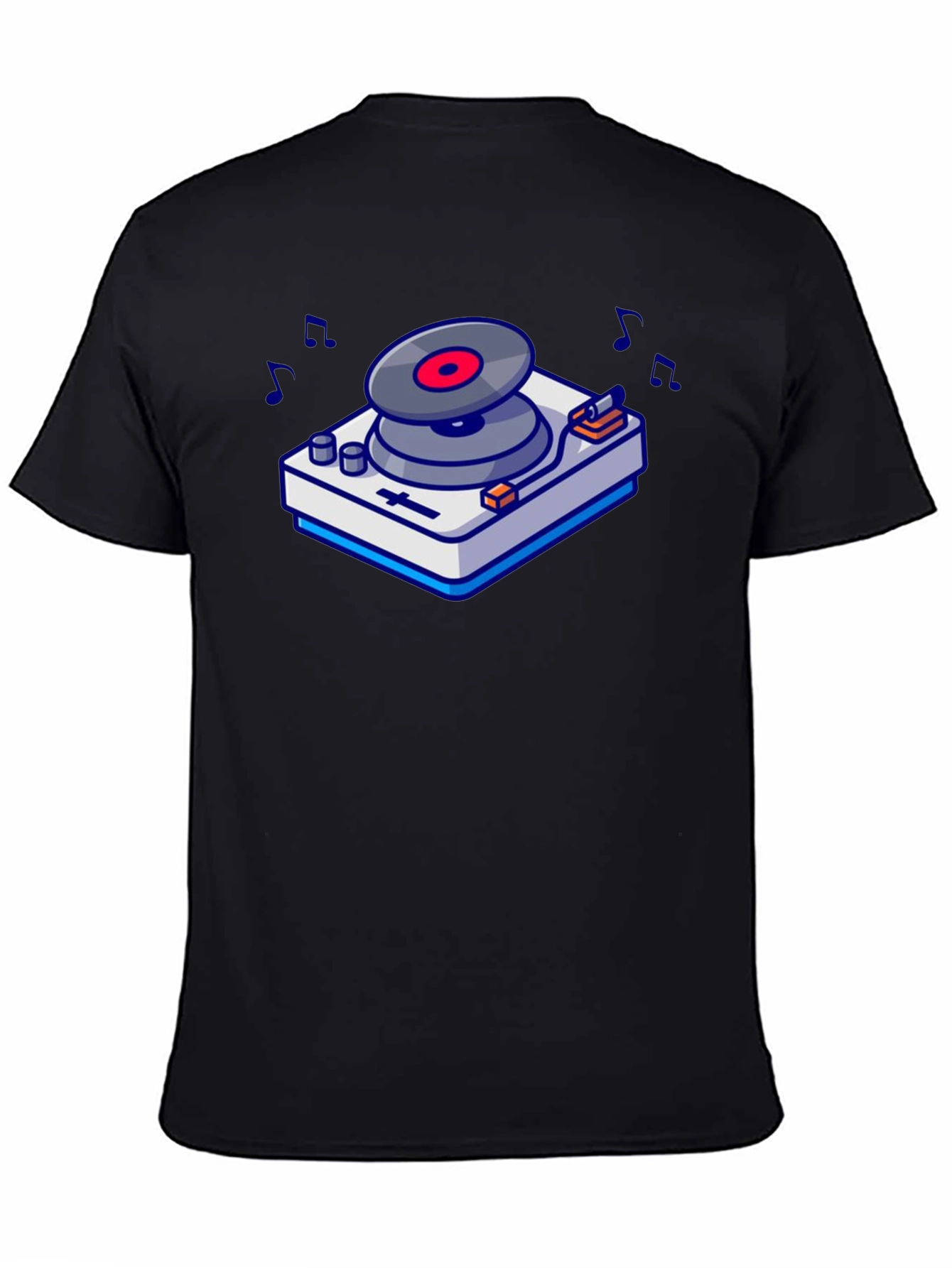 Retro Turntable Graphic T-Shirt - Music Lovers Tee
