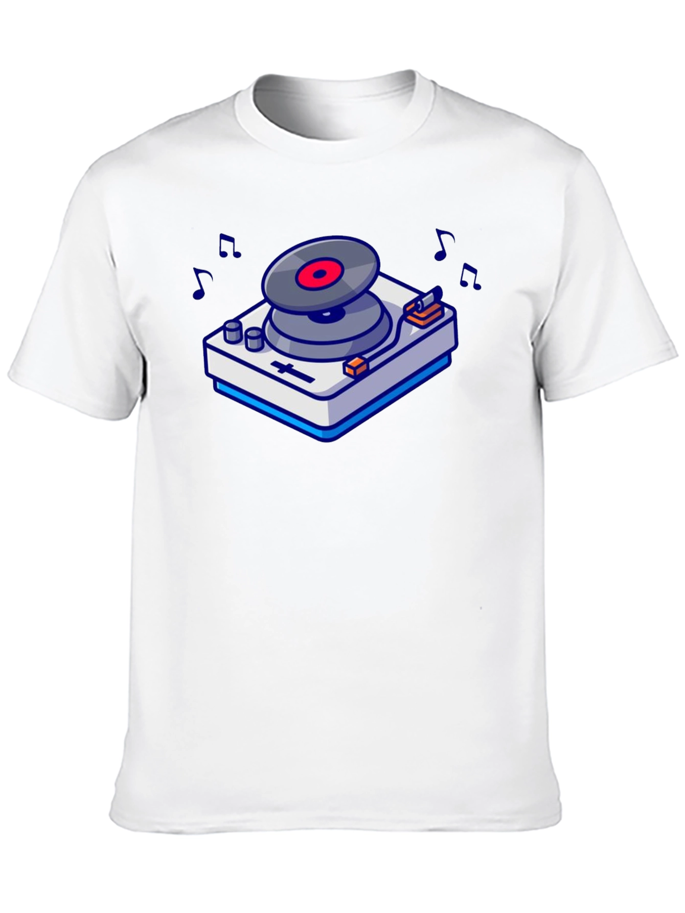 Retro Turntable Graphic T-Shirt - Music Lovers Tee