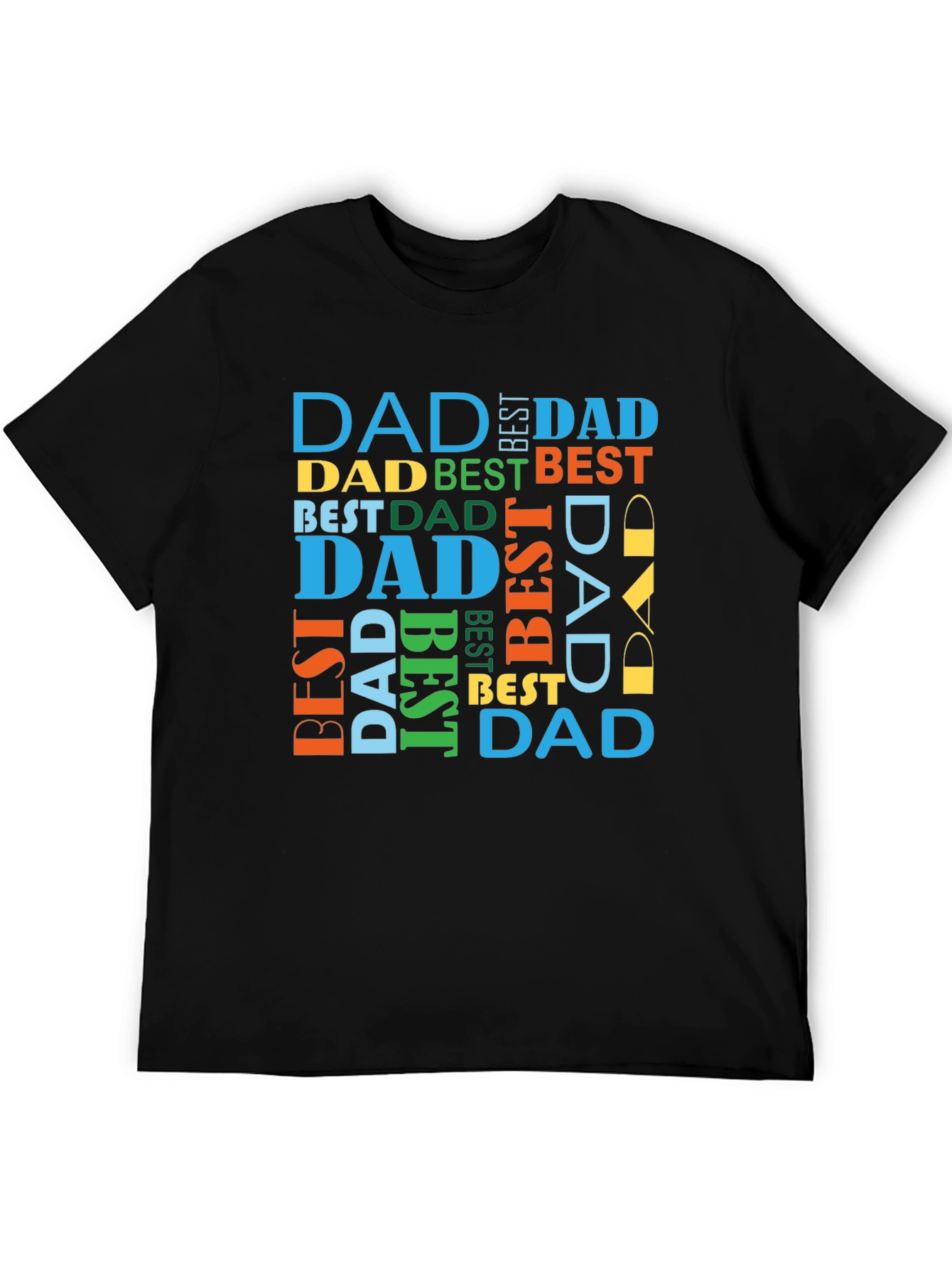 Best Dad Ever Graphic T-Shirt - Black