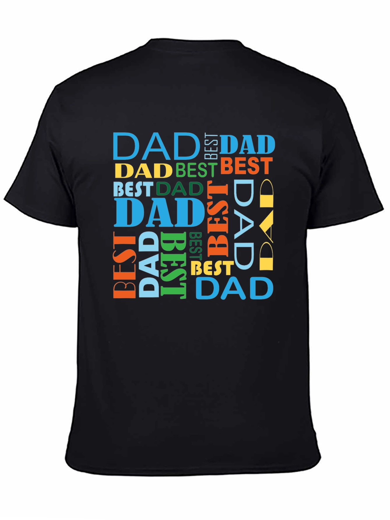 Best Dad Ever Graphic T-Shirt - Black
