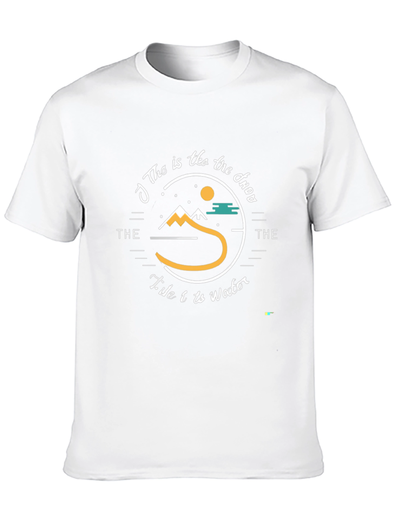 Unique Black T-Shirt with Nature-Inspired Graphic