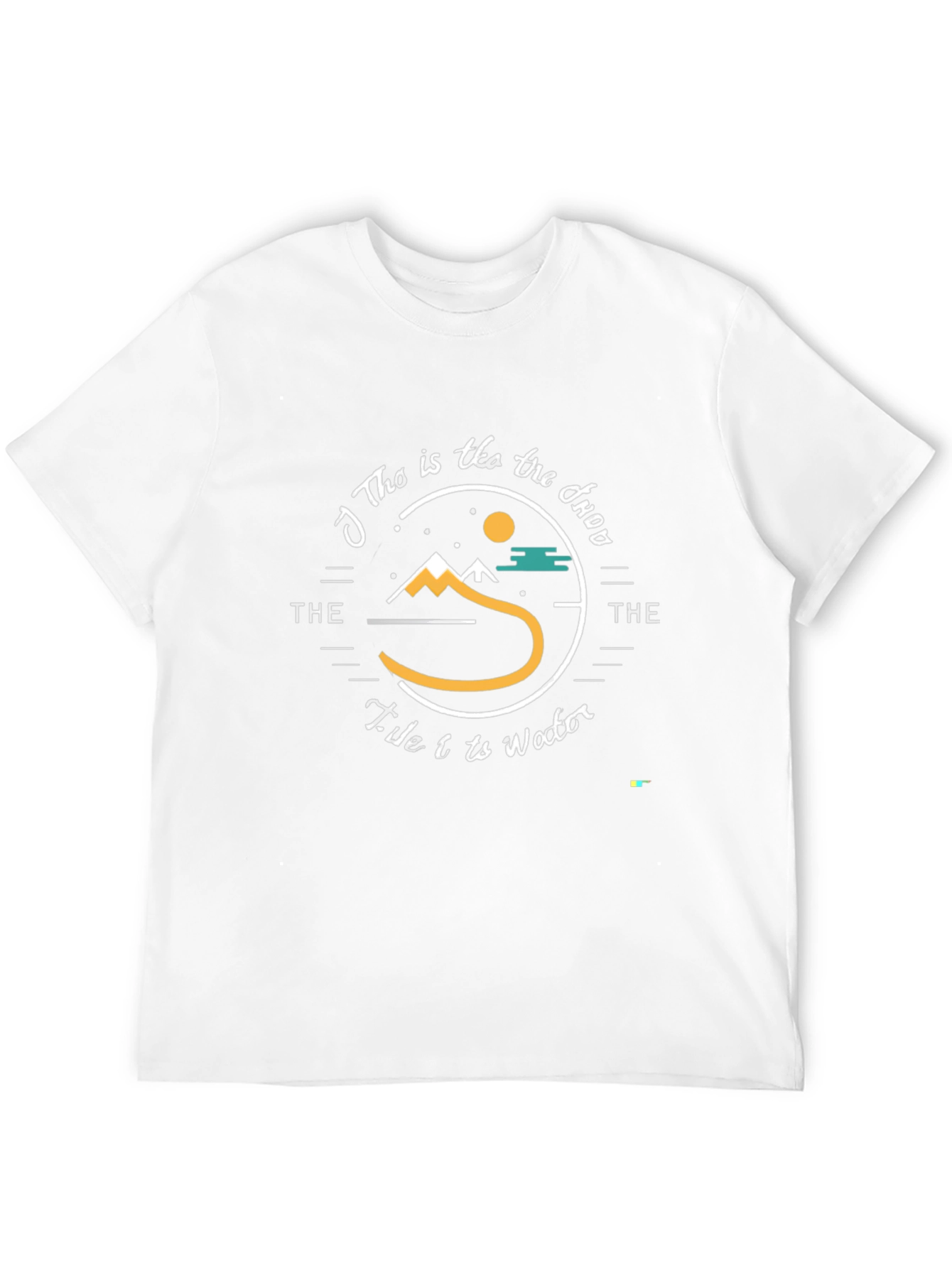 Unique Black T-Shirt with Nature-Inspired Graphic