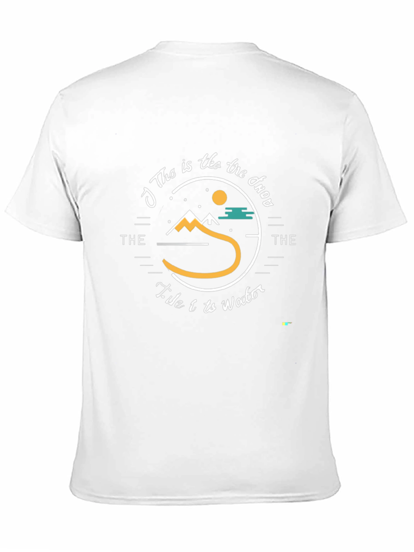 Unique Black T-Shirt with Nature-Inspired Graphic