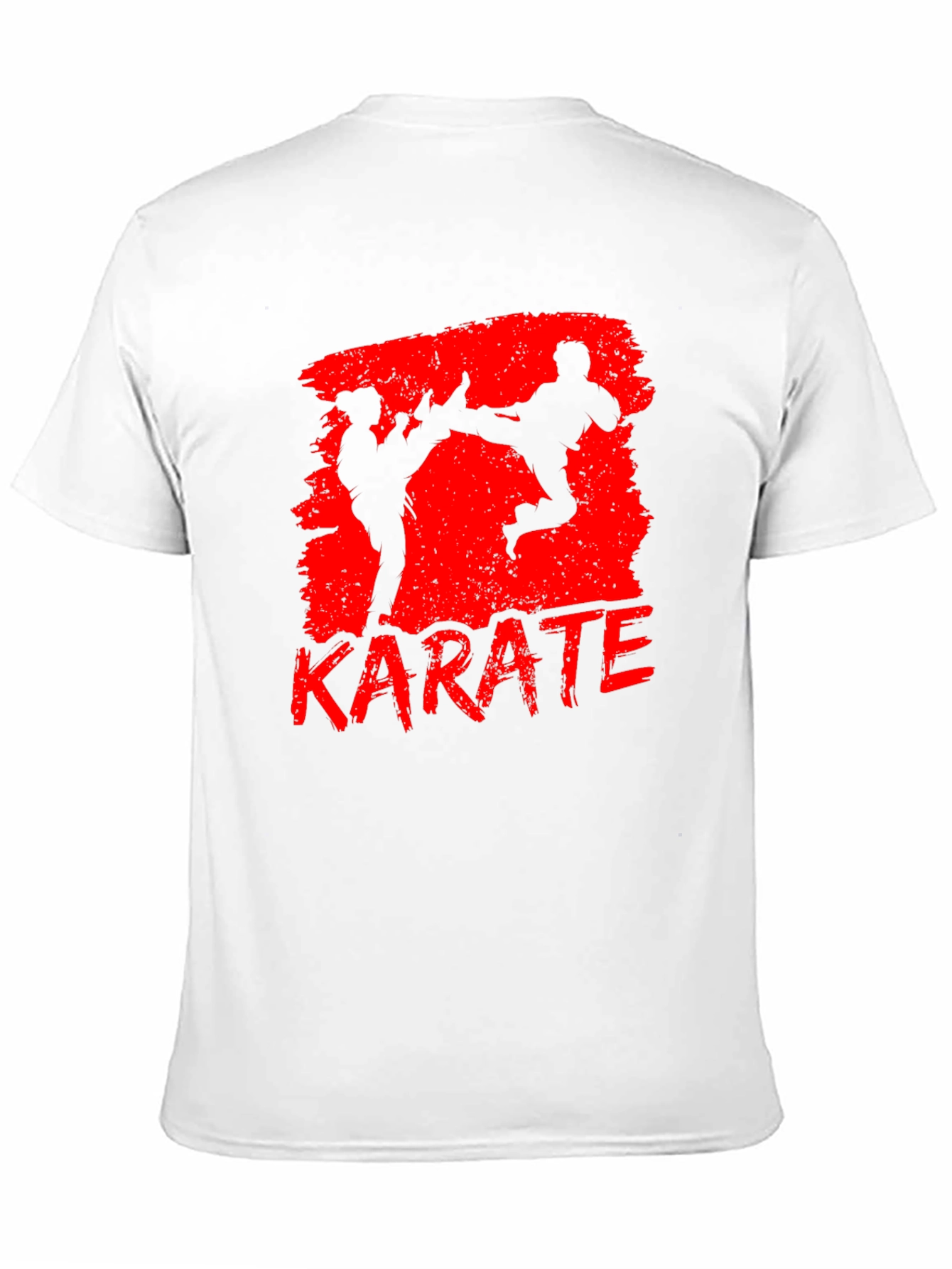 Karate Graphic Print Black T-Shirt