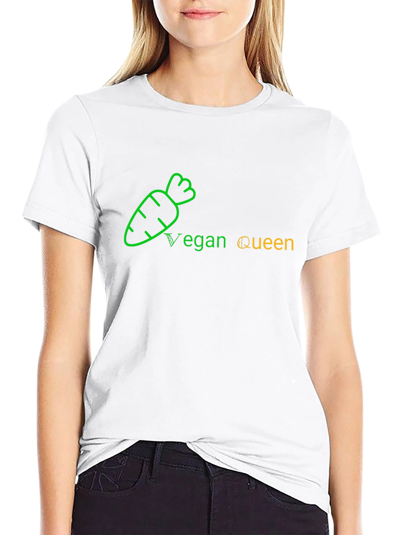 Vegan Queen Black T-Shirt - Stylish & Comfortable