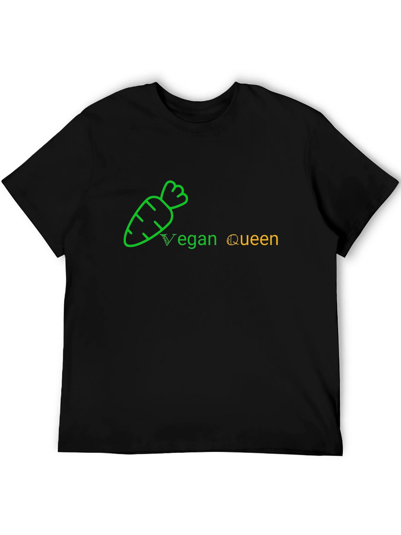 Vegan Queen Black T-Shirt - Stylish & Comfortable