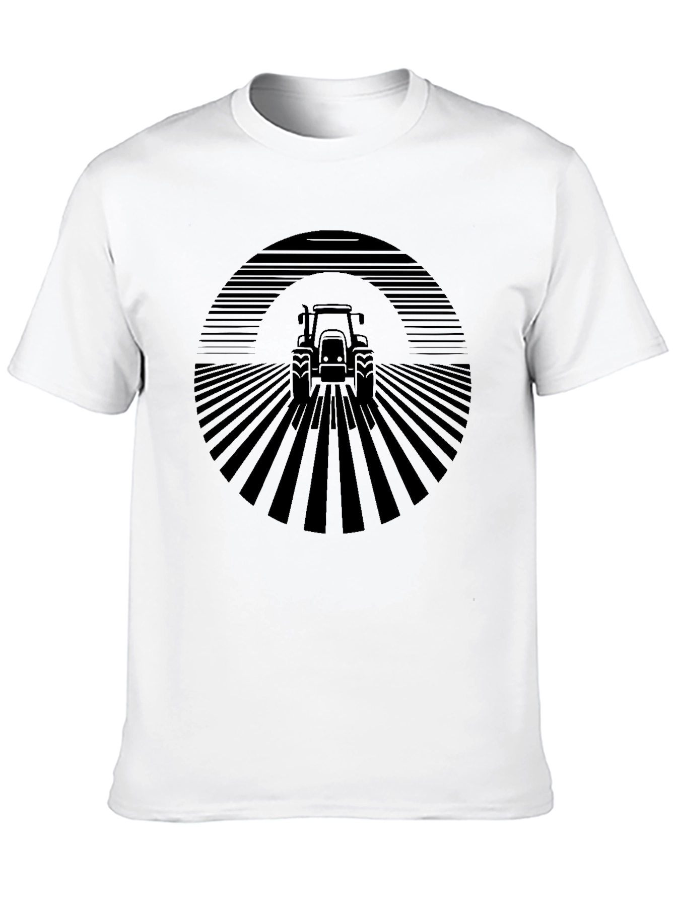 Tractor Field Graphic Tee - Modern Farm Style