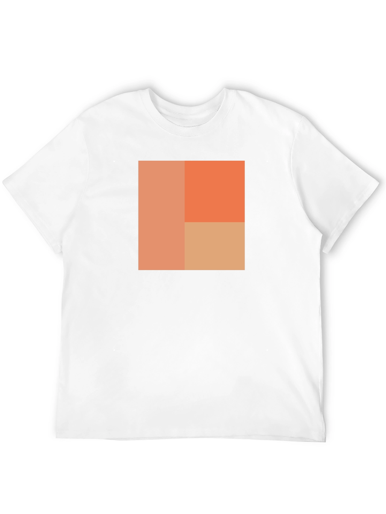 Abstract Block Design Black T-Shirt