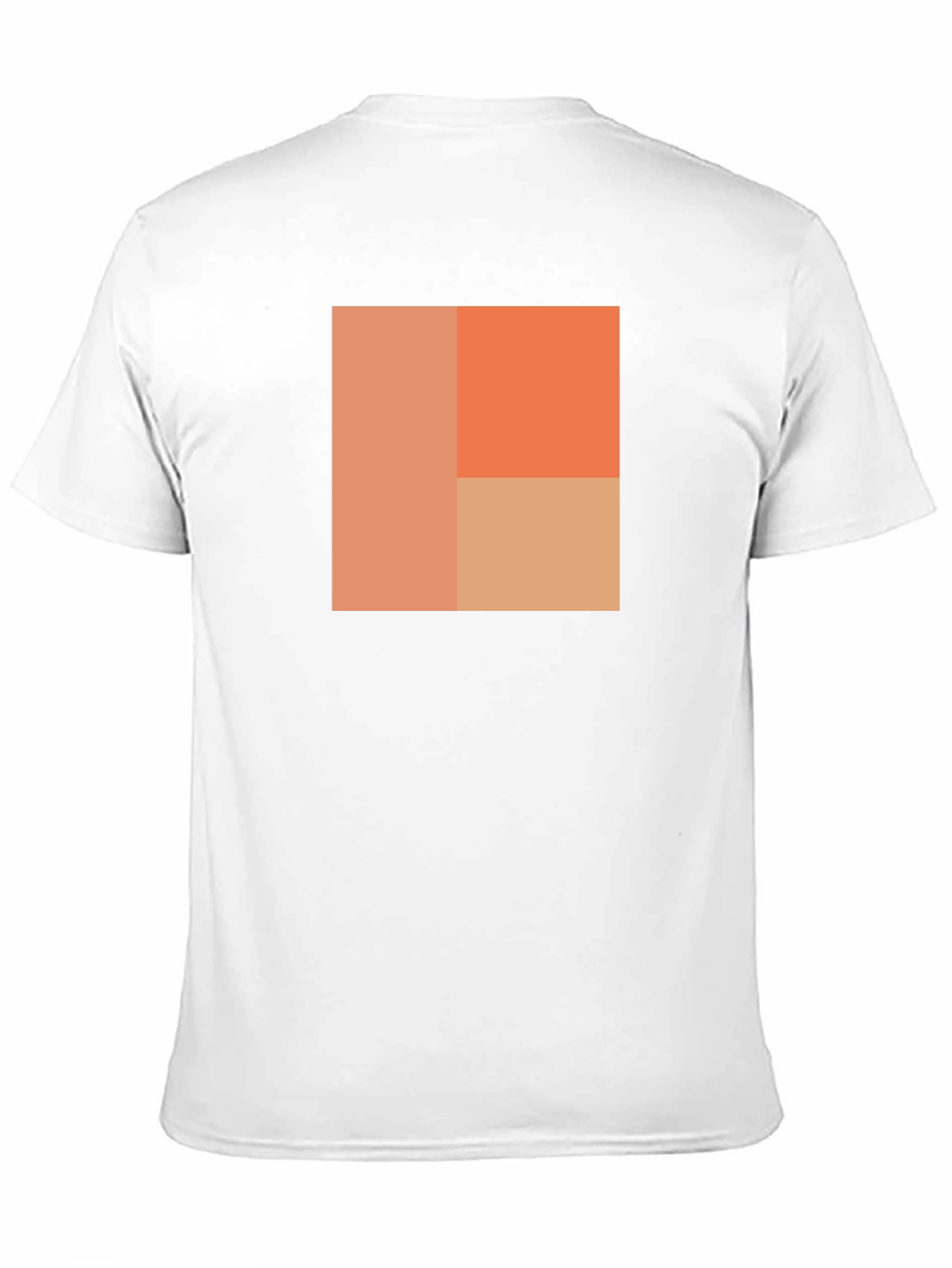 Abstract Block Design Black T-Shirt