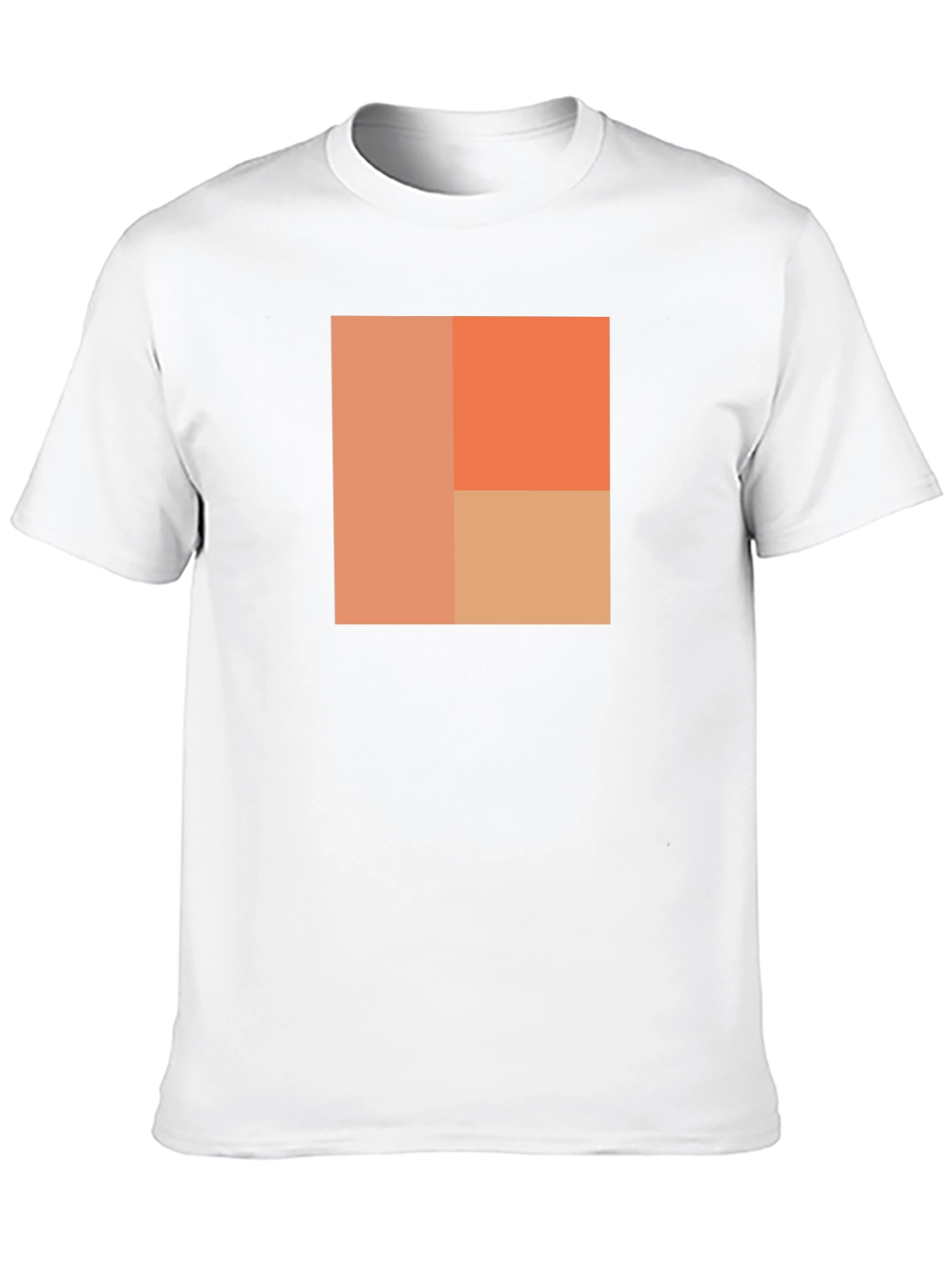 Abstract Block Design Black T-Shirt