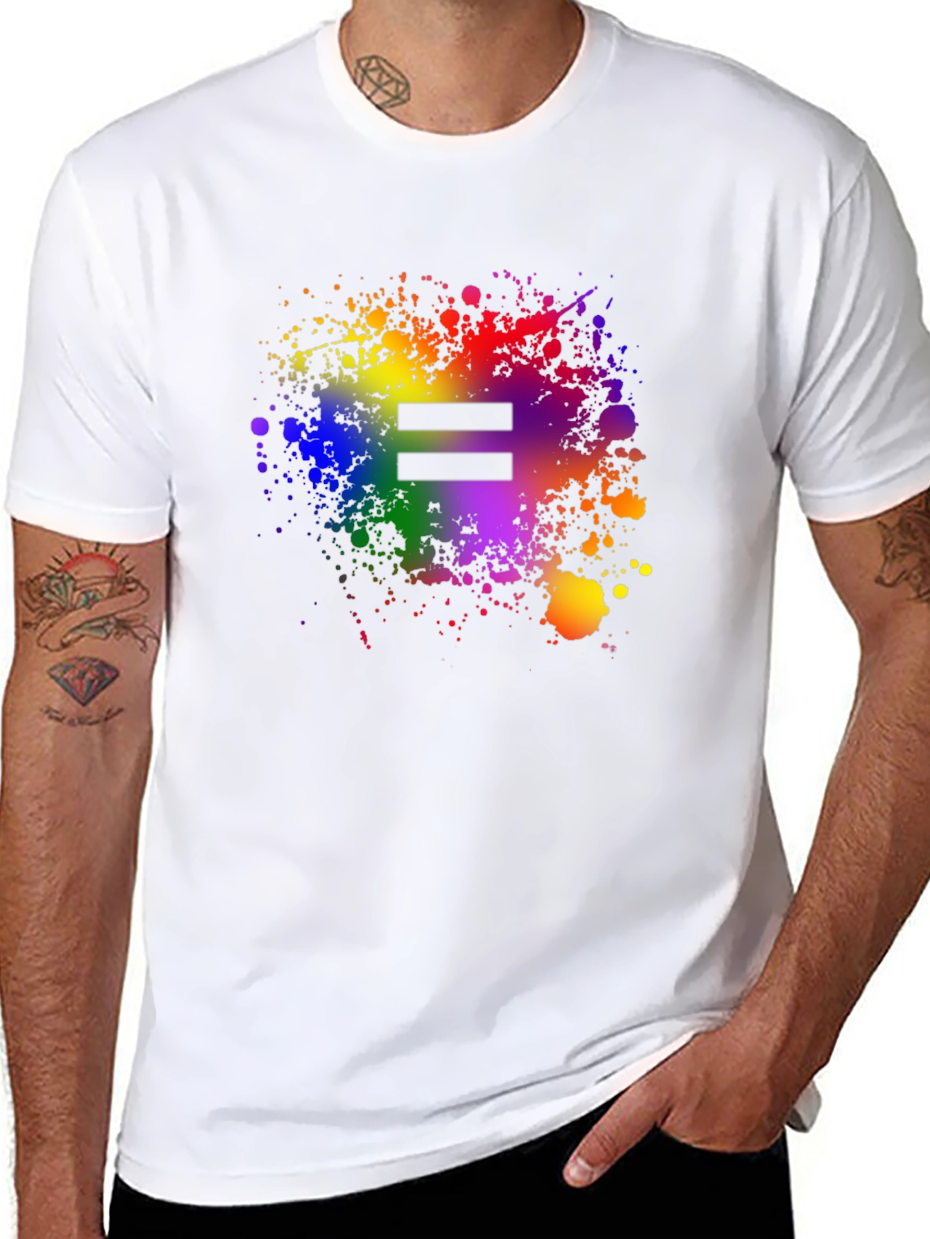 Equality Rainbow Splatter T-Shirt - Pride Apparel