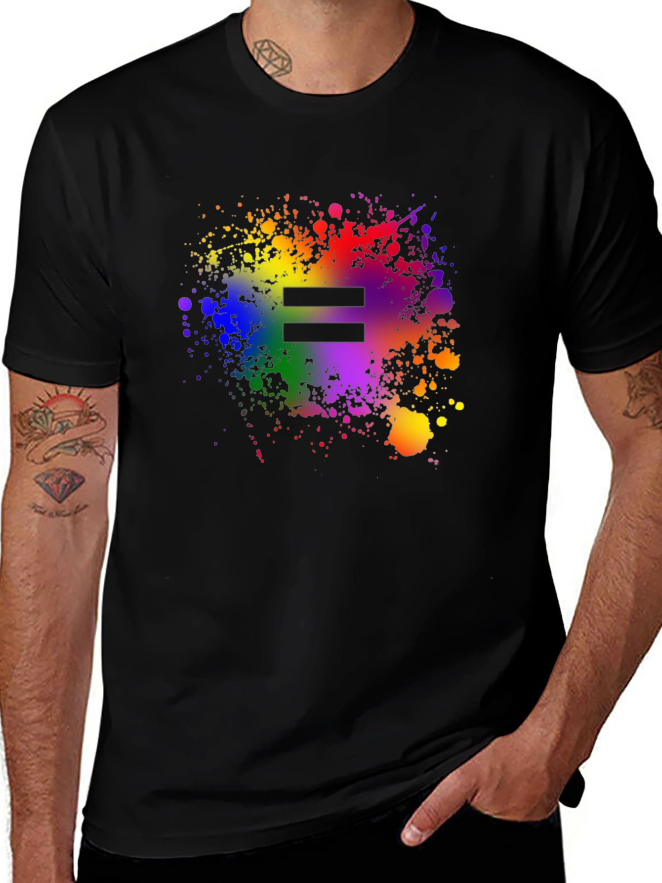 Equality Rainbow Splatter T-Shirt - Pride Apparel