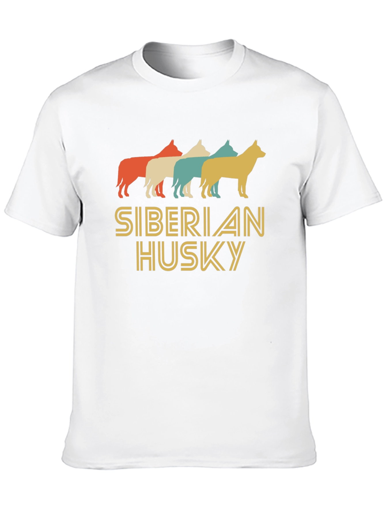 Retro Siberian Husky Graphic Tee