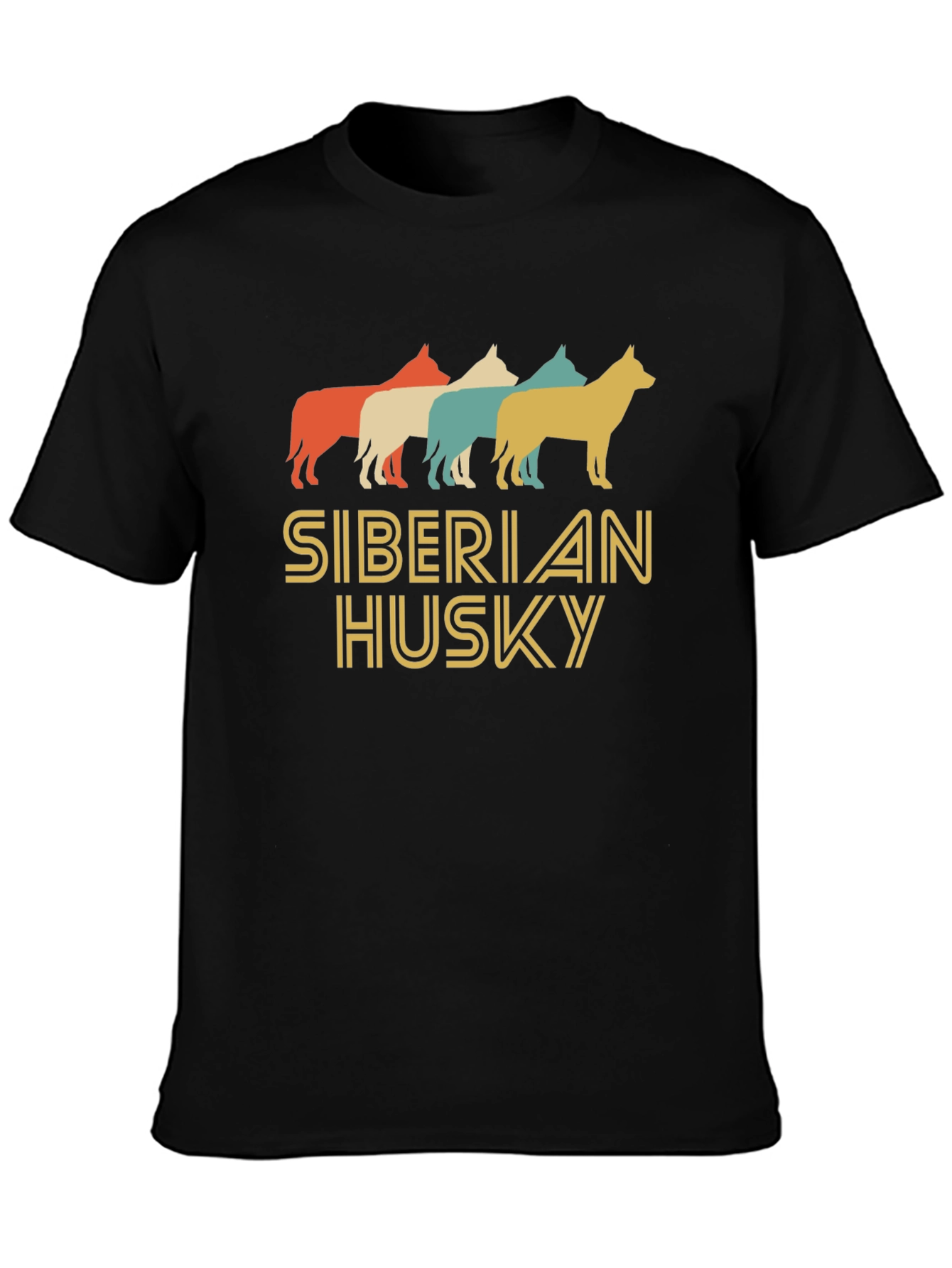 Retro Siberian Husky Graphic Tee