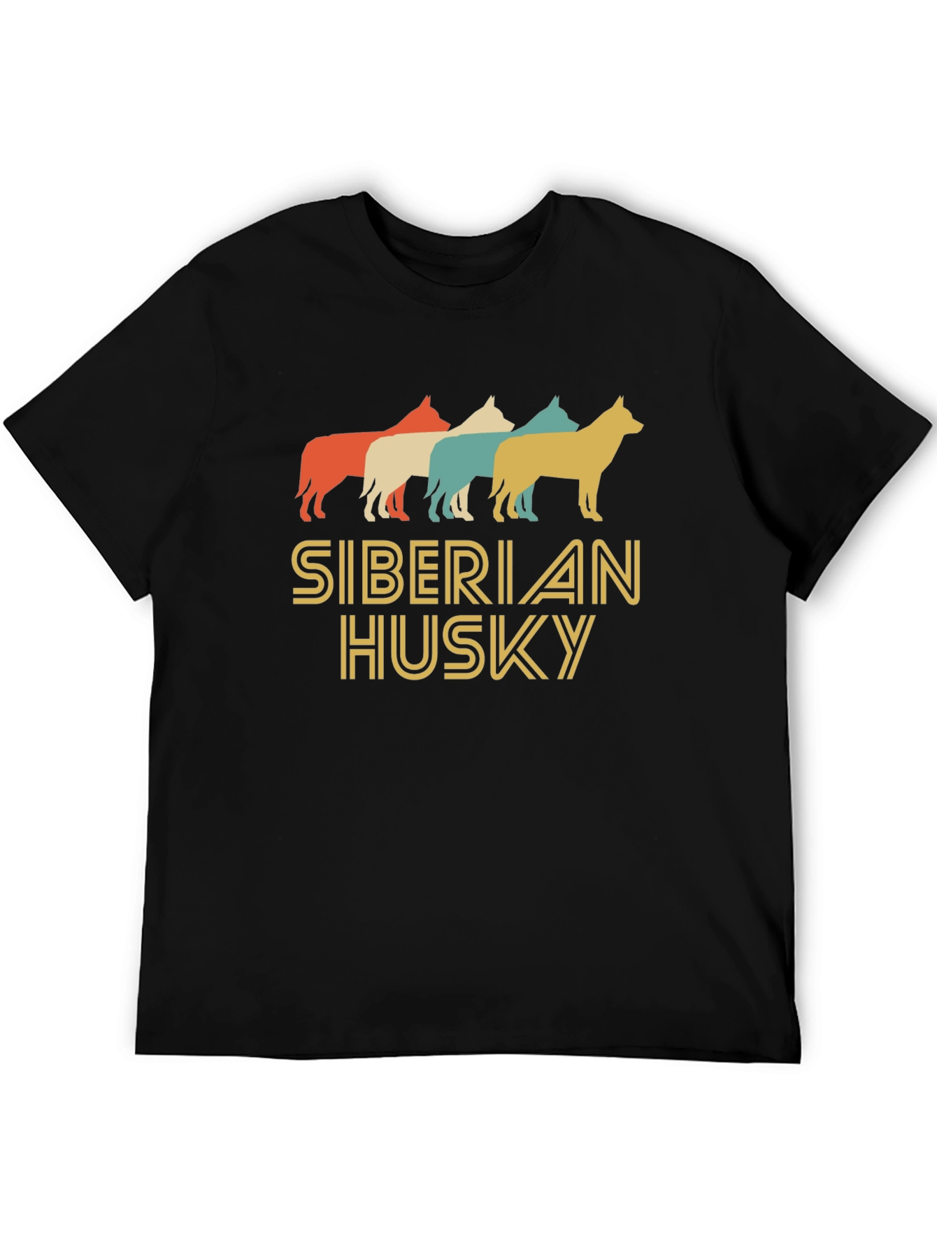 Retro Siberian Husky Graphic Tee