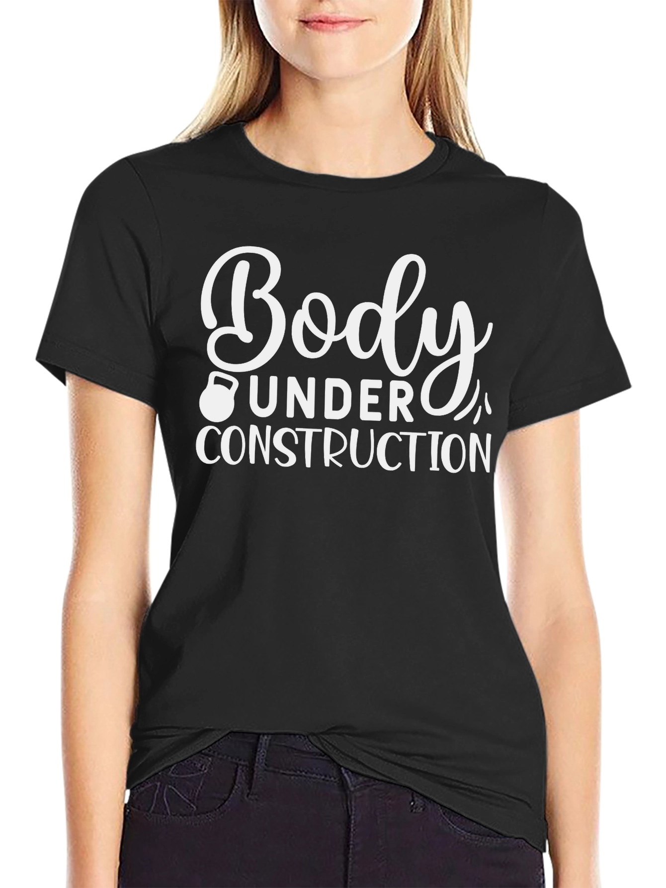Body Under Construction Black T-Shirt