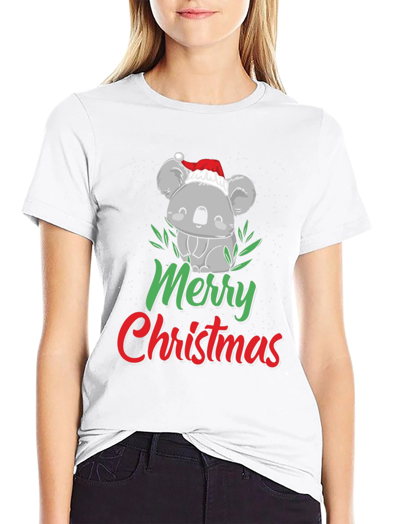 Cute Koala Merry Christmas T-Shirt - Holiday Apparel
