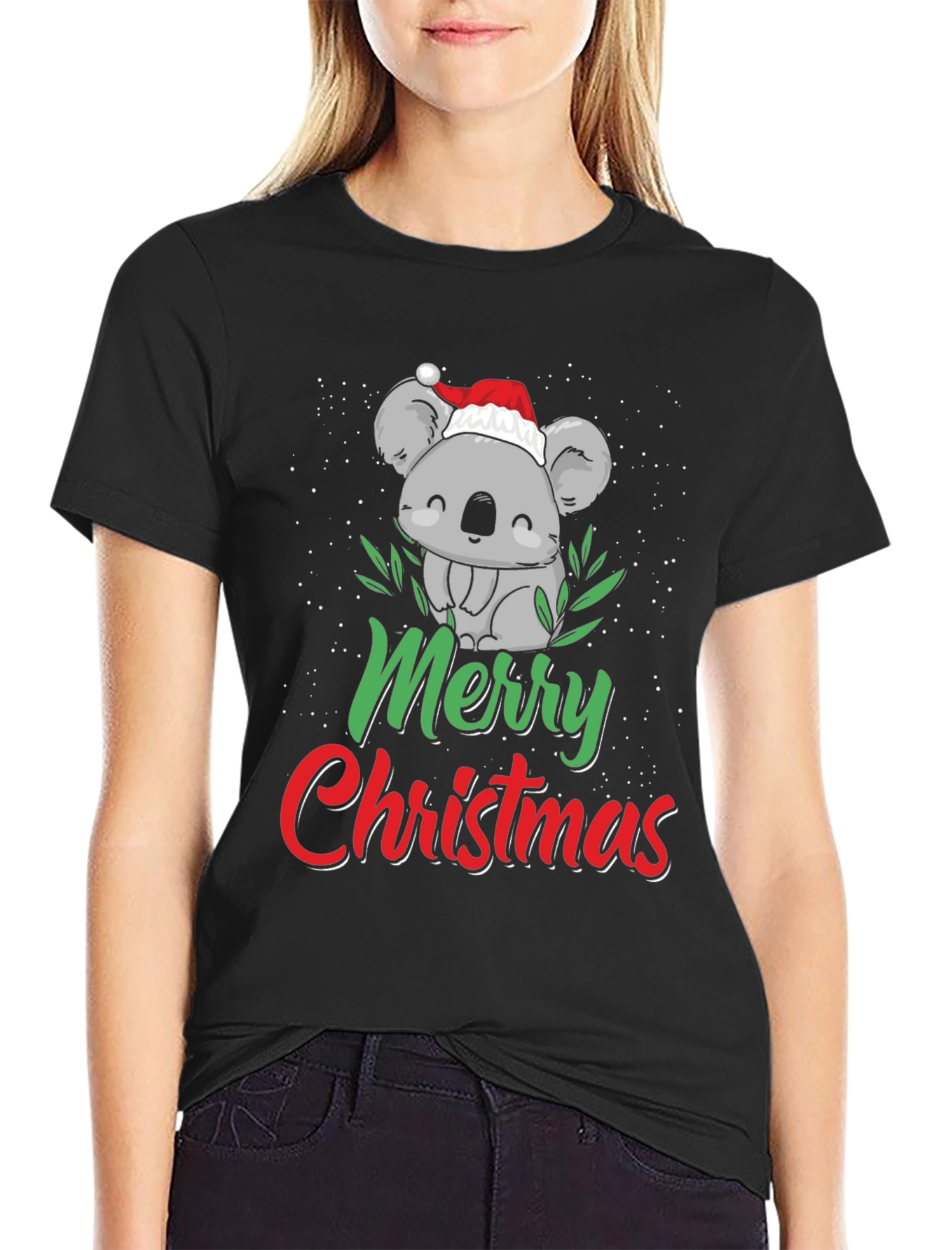 Cute Koala Merry Christmas T-Shirt - Holiday Apparel