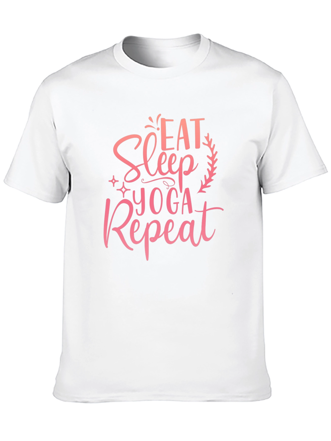 Eat Sleep Yoga Repeat Black T-Shirt