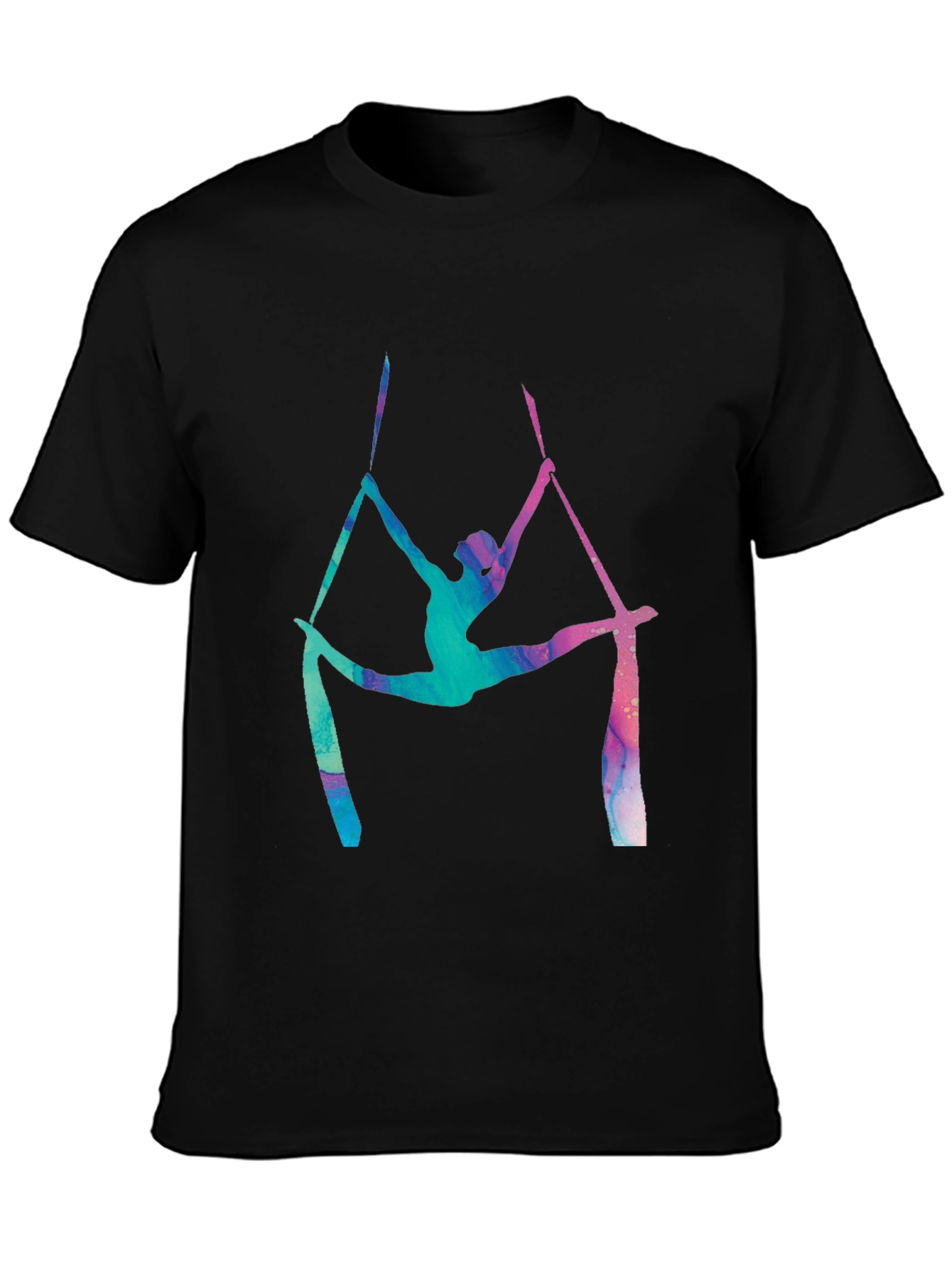Aerial Silks T-Shirt - Artistic Acrobat Design