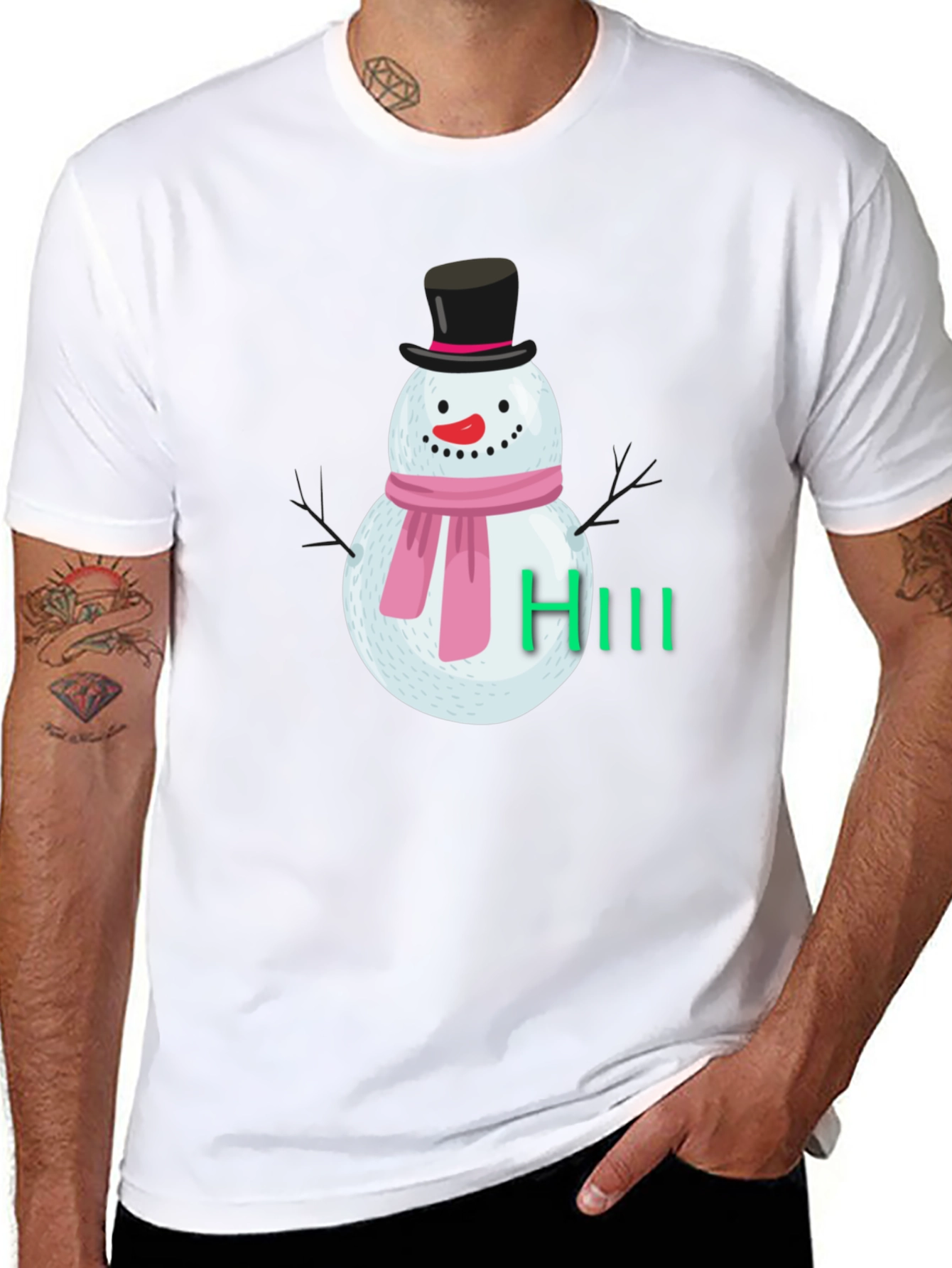 Snowman Graphic Tee - Winter Holiday Fun!