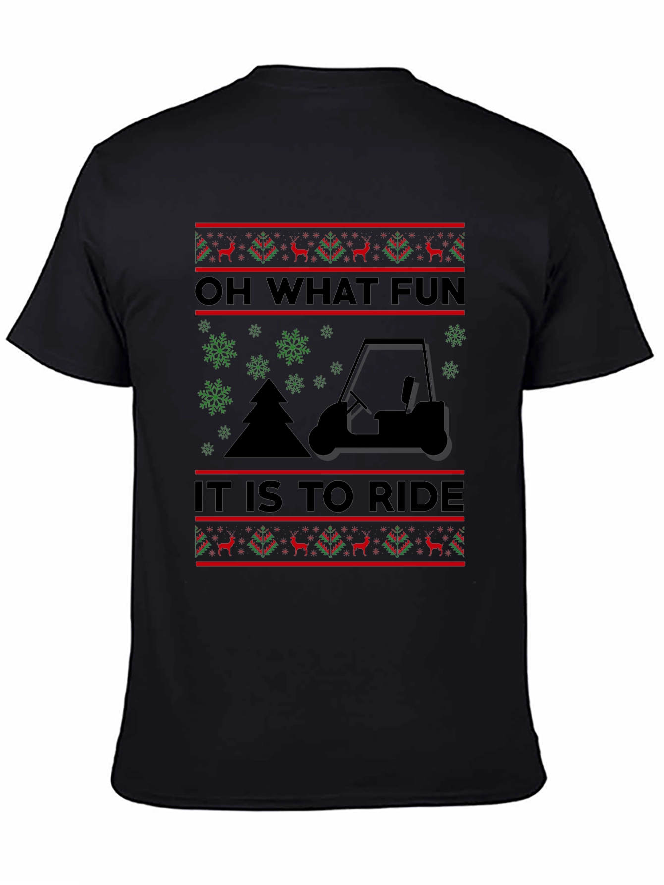 Funny Golf Cart Christmas Sweater T-Shirt