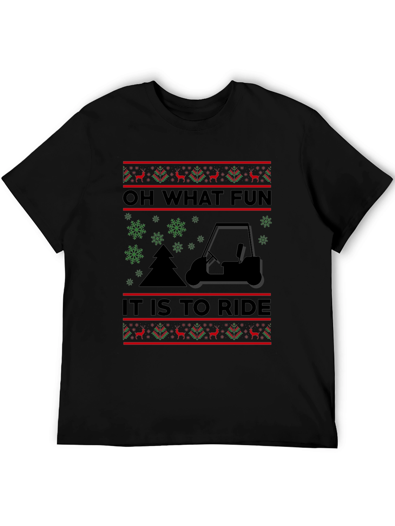 Funny Golf Cart Christmas Sweater T-Shirt