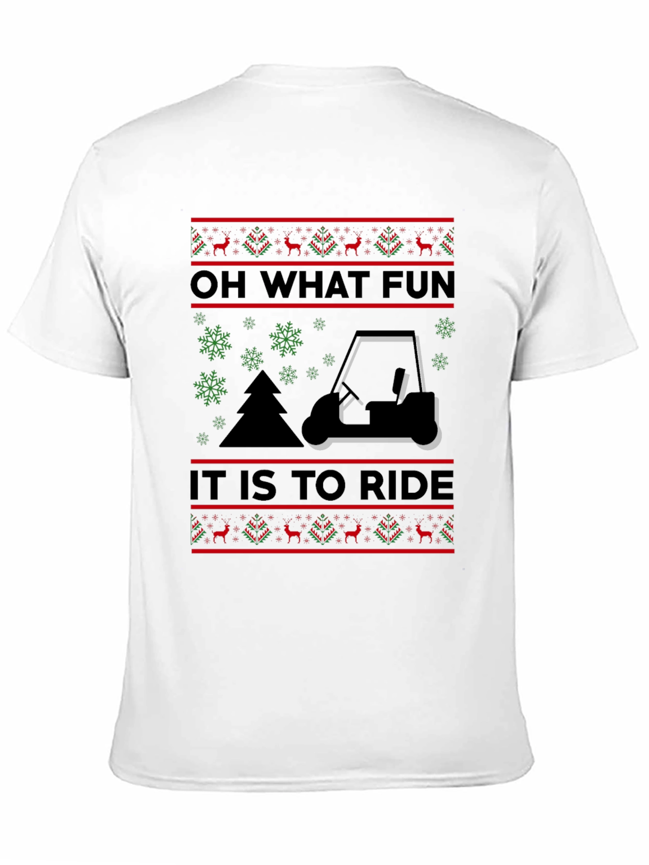 Funny Golf Cart Christmas Sweater T-Shirt