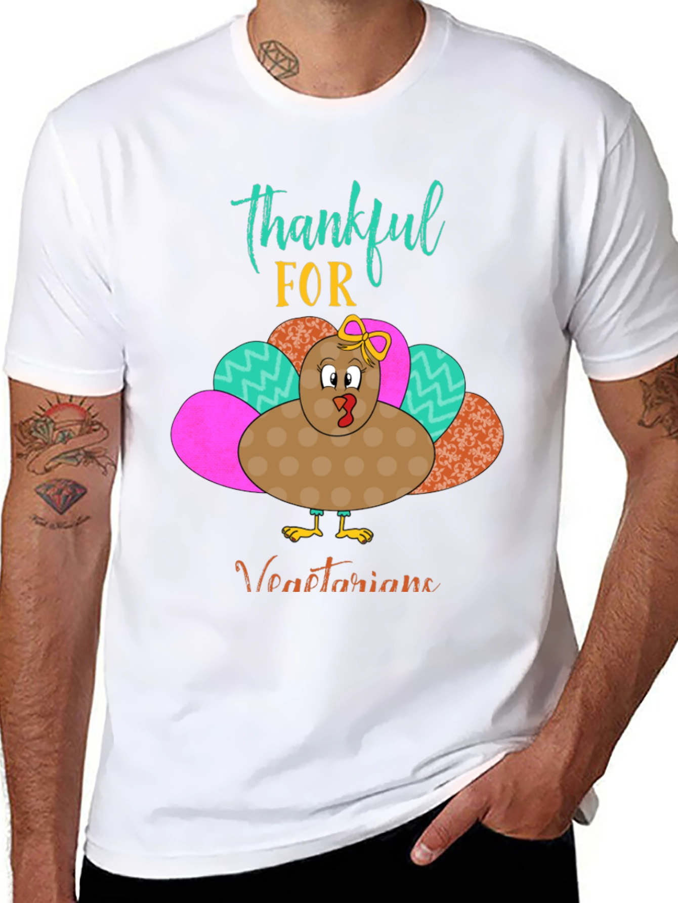 Thankful for Vegetarians Turkey T-Shirt