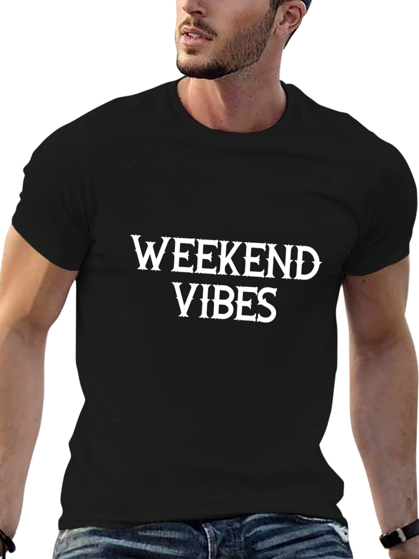 Weekend Vibes Graphic Tee - Casual Comfort