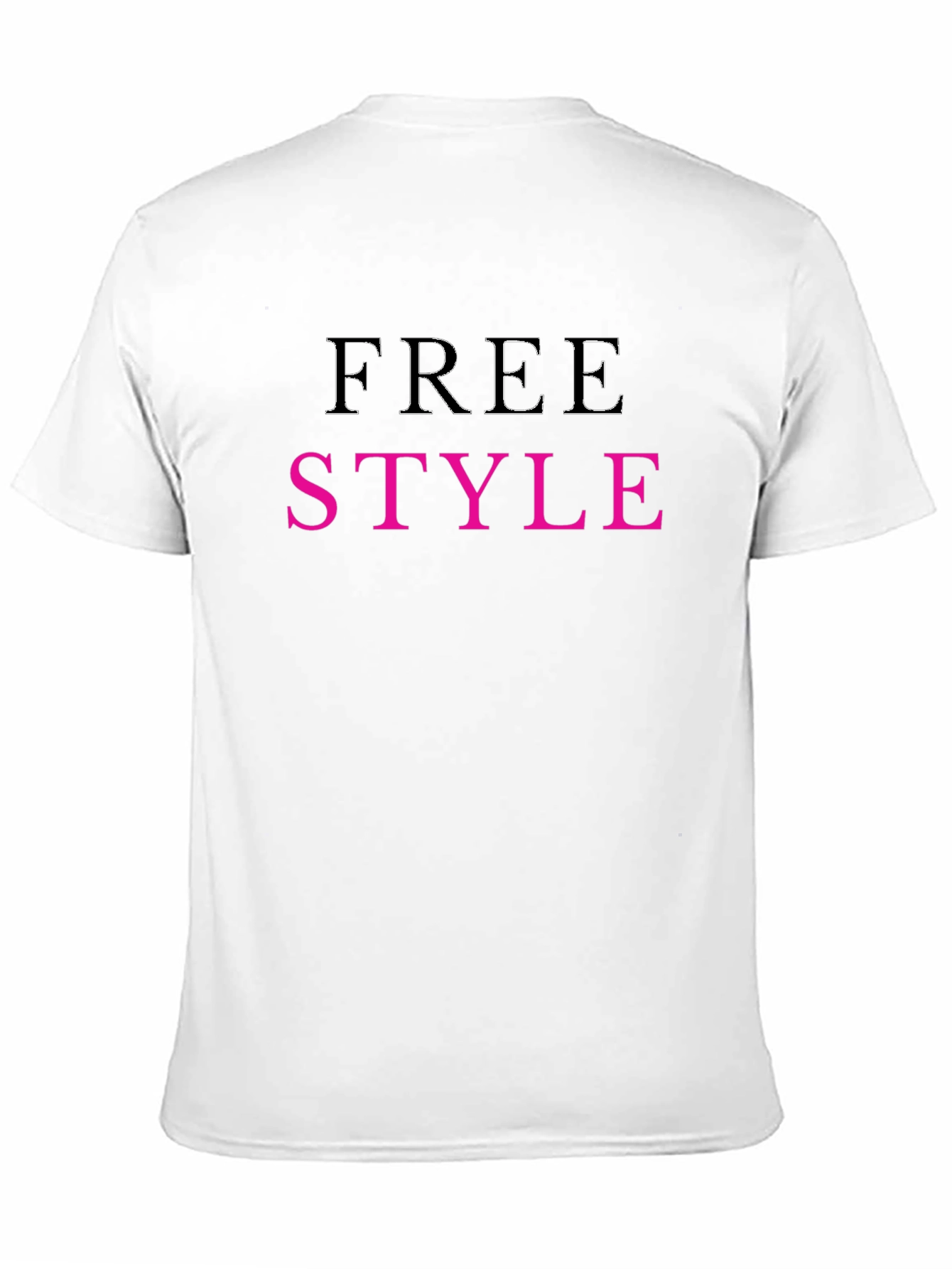 Mens Free Style Black Graphic Tee